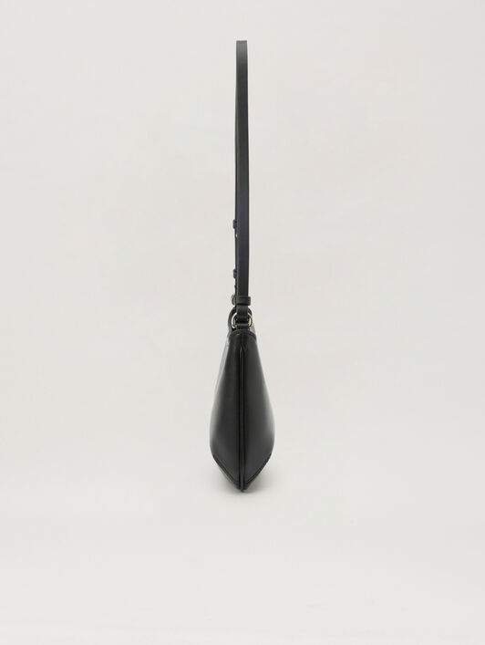 PALM ANGELS Classic Logo Giorgina Bag BLACK GOLD PWNN028S26LEA001