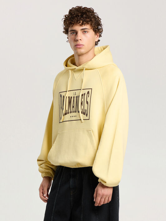 Vintage Box Logo Loose Hoodie PALM ANGELS Vintage Box Logo Loose Hoodie LIGHT YELLOW - MAUVE PAMBB04F26FL01
