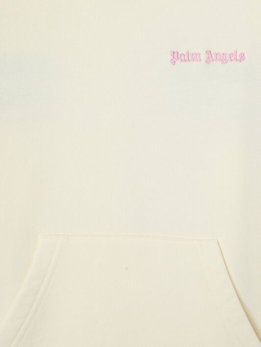 PALM ANGELS  Hoodie mit mehrfarbigem Strickband BUTTER ROSE PINK PGBB016S25FLE001