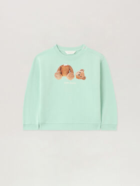 PALM ANGELS Bear Crewneck VERDE CHIARO/LIGHT GREEN PBXC001S26FLE003