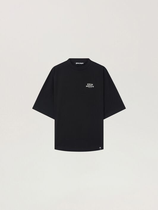 Palm Drift Back Over T-Shirt PALM ANGELS Palm Drift Back Over T-Shirt BLACK - OFF WHITE PAMAA05W26JR03
