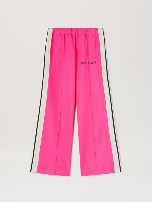 PALM ANGELS  Sporthose mit weitem Bein FUCHSIA FLUO BLACK PGCJ006S25FAB001