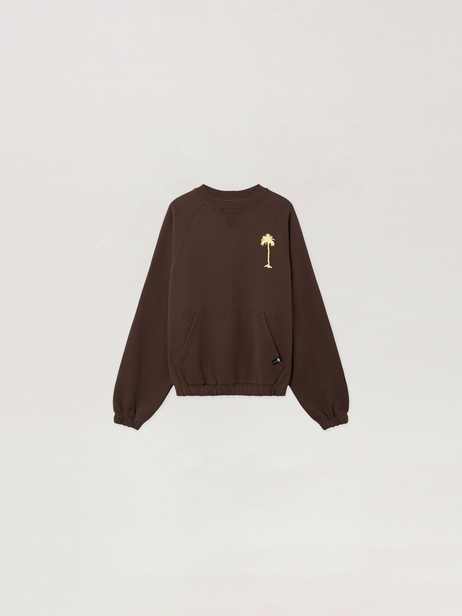 Feel High Regular Crewneck Sweatshirt PALM ANGELS Feel High Regular Crewneck Sweatshirt BROWN - MULTICOLOR PAMBA07F26FL01