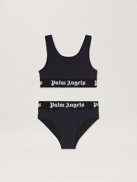 PALM ANGELS  Bikini mit Logoband BUTTER CHERRY PGAA001C99JER002