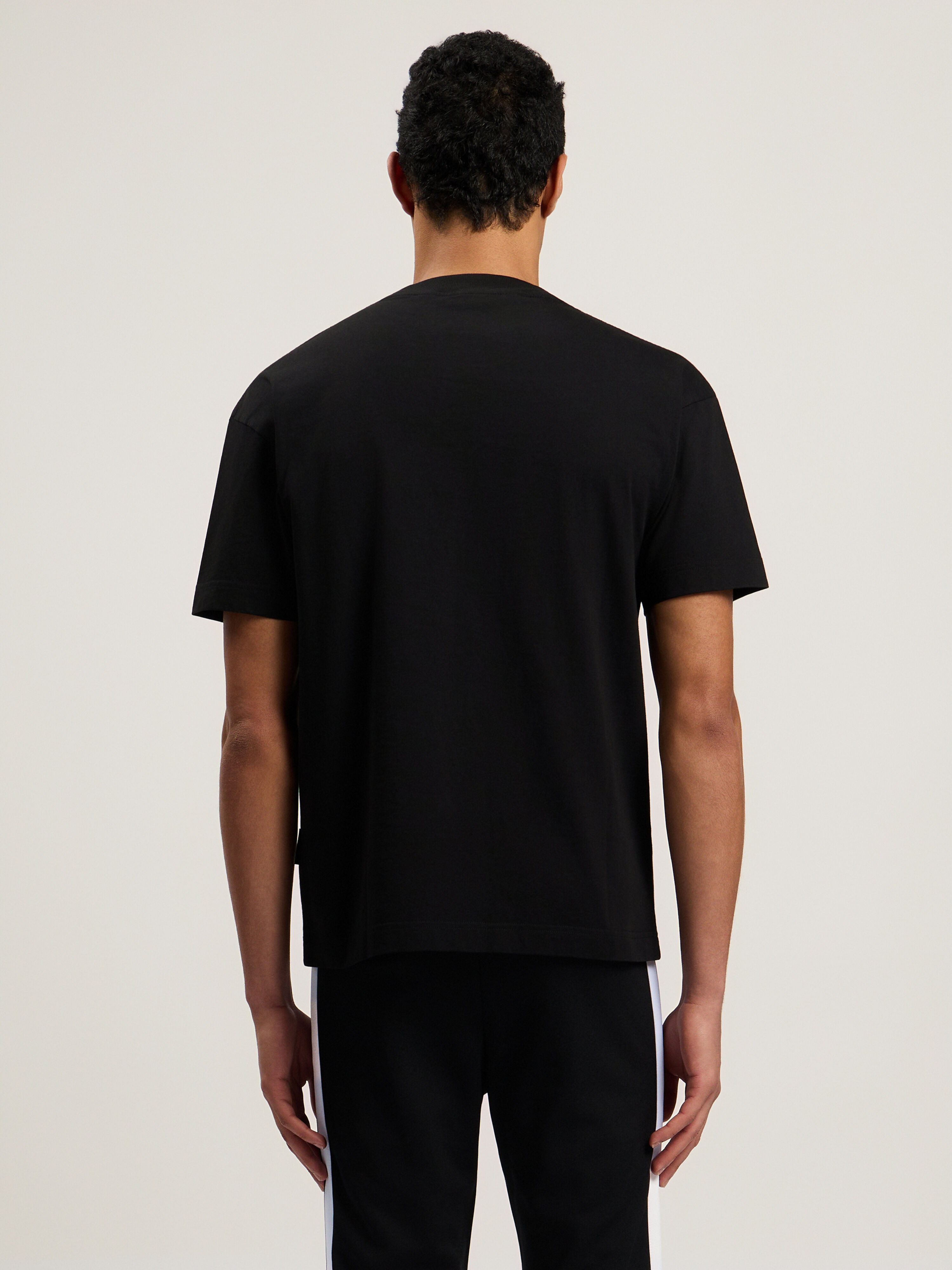 PALM ANGELS Box Logo T-Shirt BLACK - WHITE PMAA001C99JER032