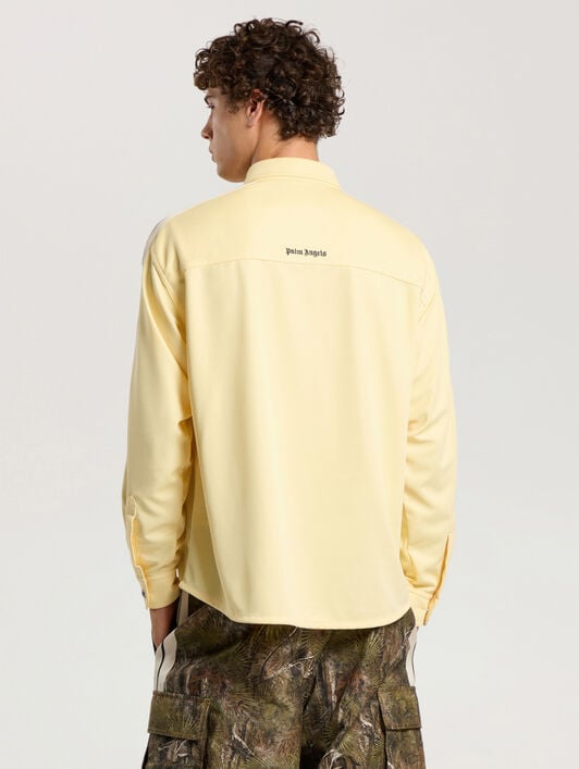 Logo 90' Track Jacket Shirt PALM ANGELS Logo 90' Track Jacket Shirt LIGHT YELLOW - BLACK PAMBN02F26FB01