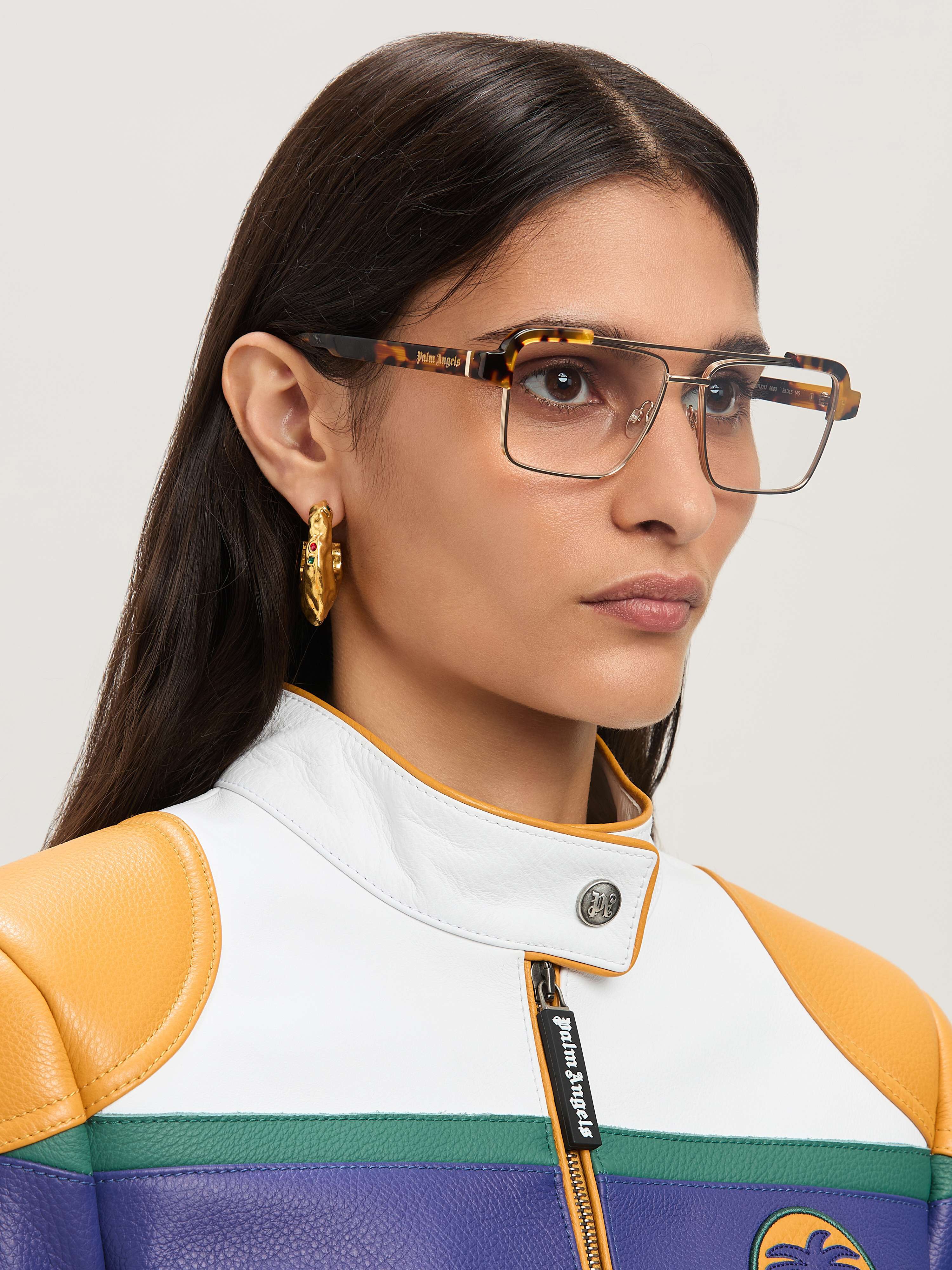 PALM ANGELS  Style 17 Brille HAVANA - NO COLOR PERJ017S25PLA001