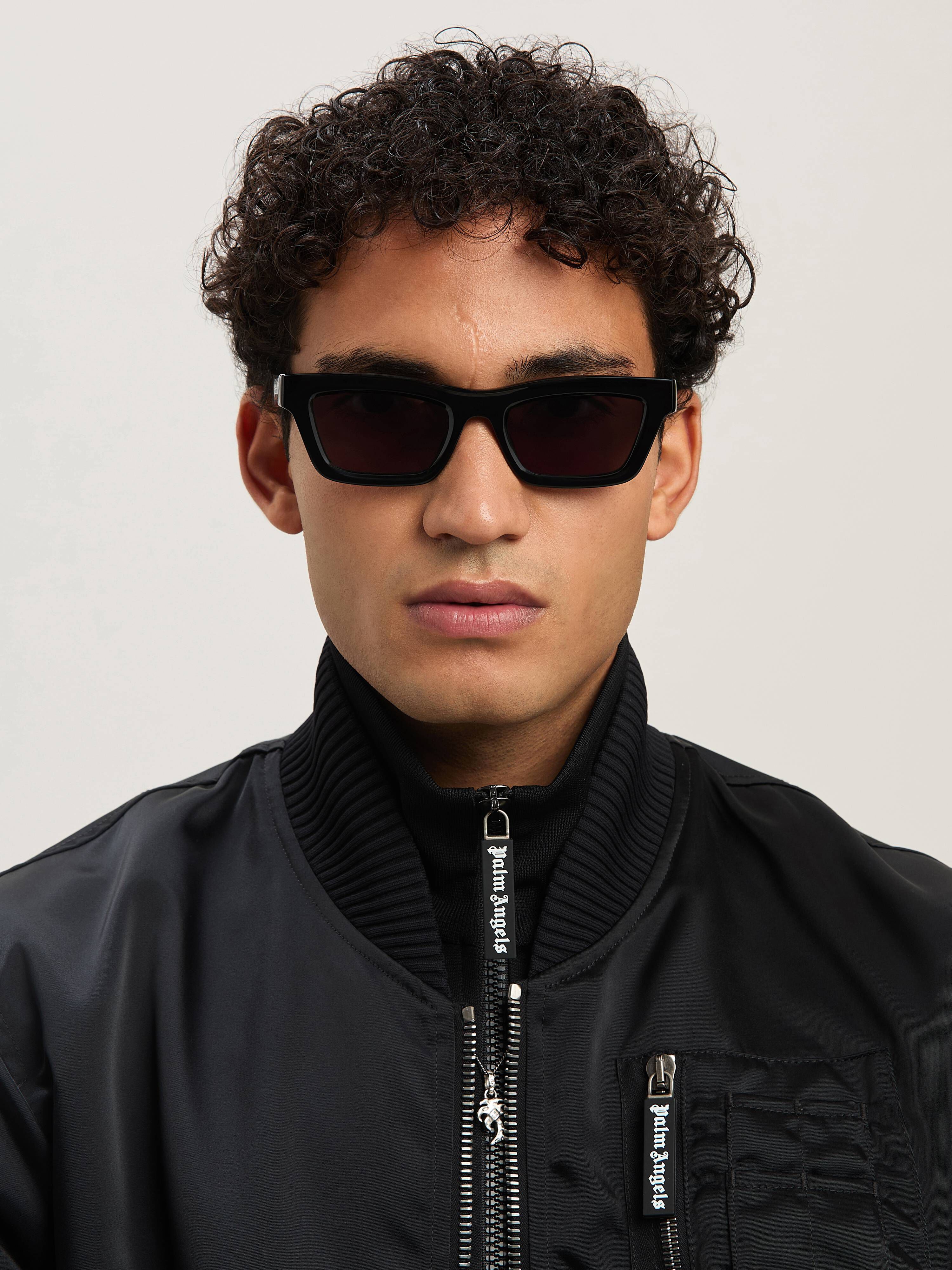 PALM ANGELS  Melrose sunglasses BLACK - DARK GREY PERI108S25PLA001