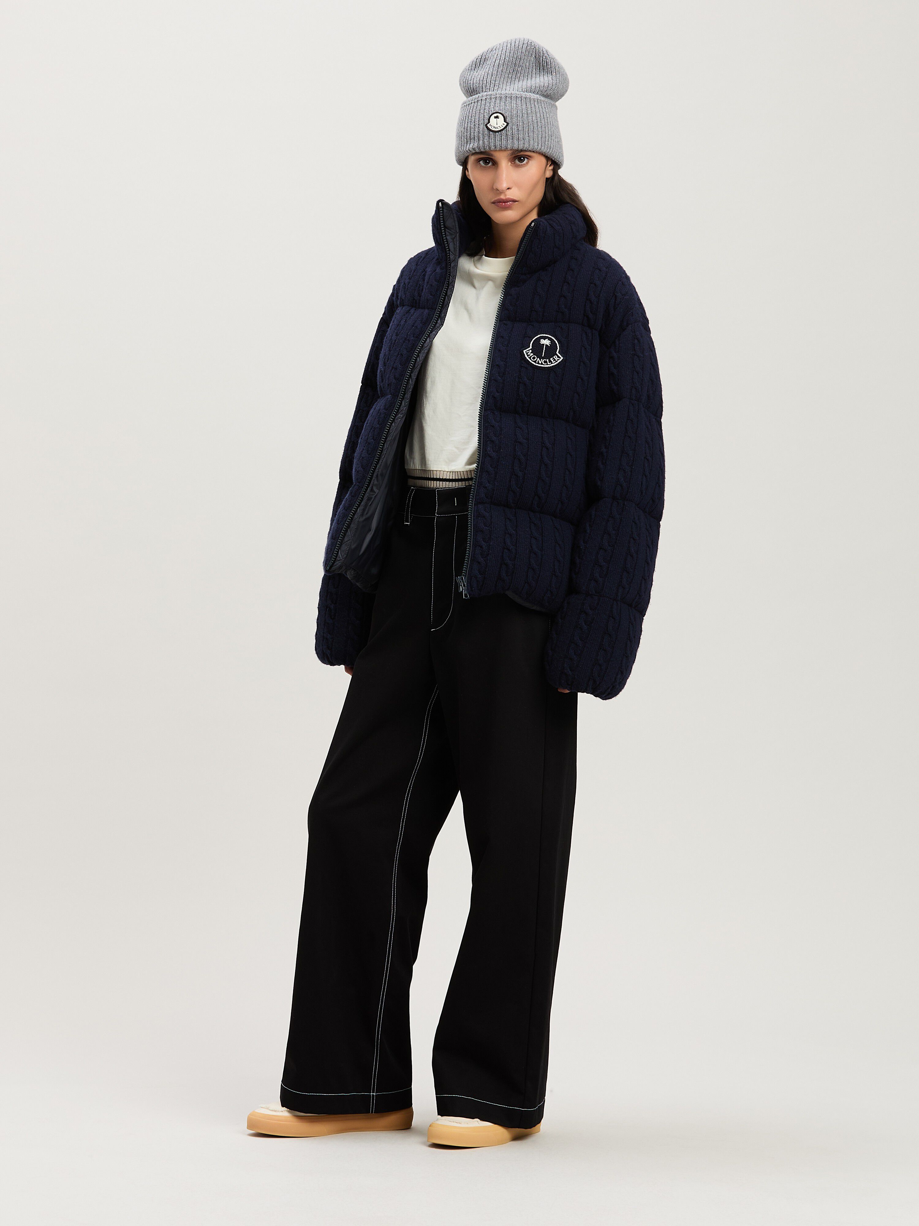 PALM ANGELS  Austru down jacket Moncler x Palm Angels NAVY BLUE - NO COLOR PMEJ007T25KNI001