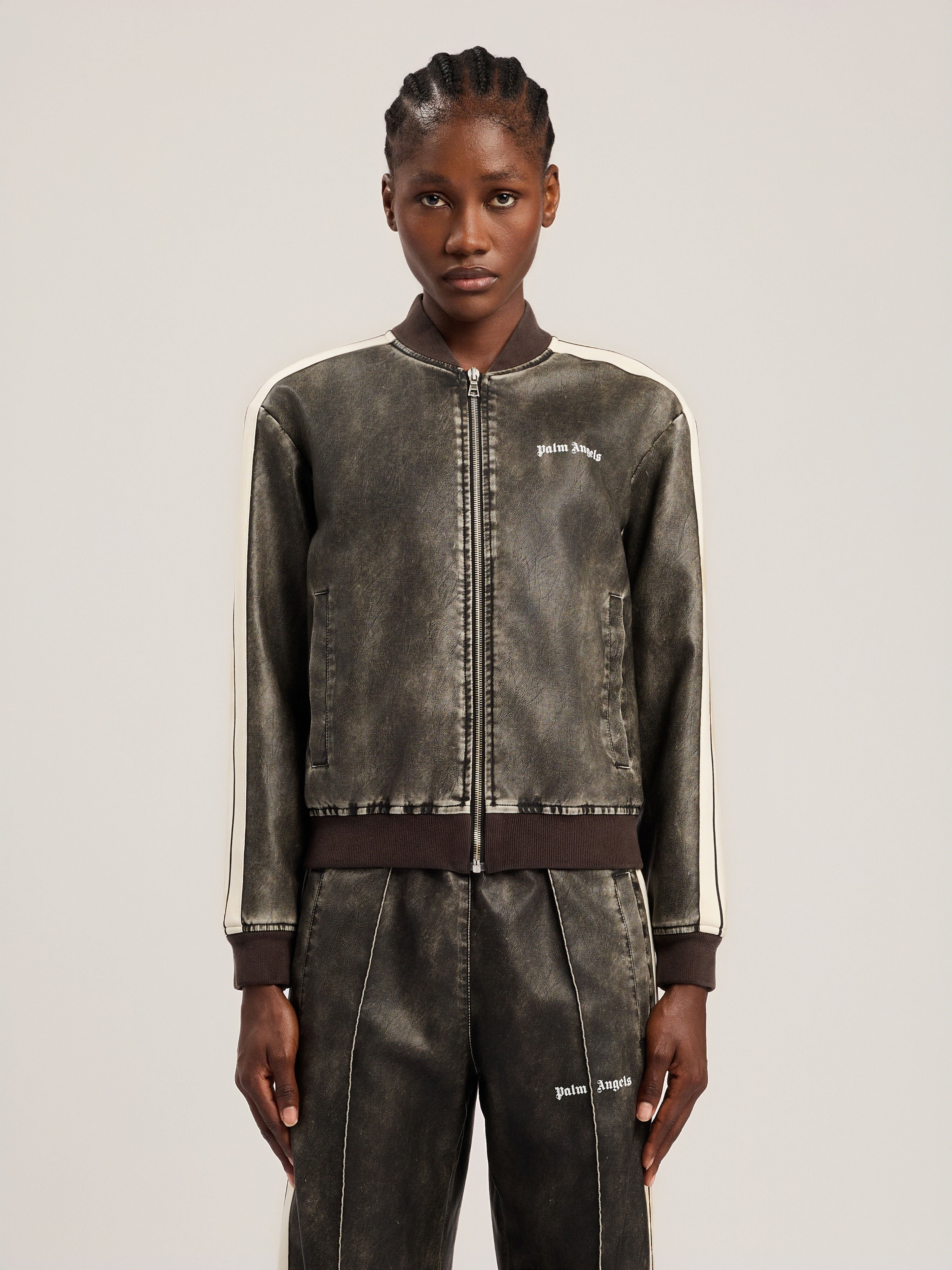 Classic Logo Track Bomber Jacket in VINTAGE BLACK TOFU for Women