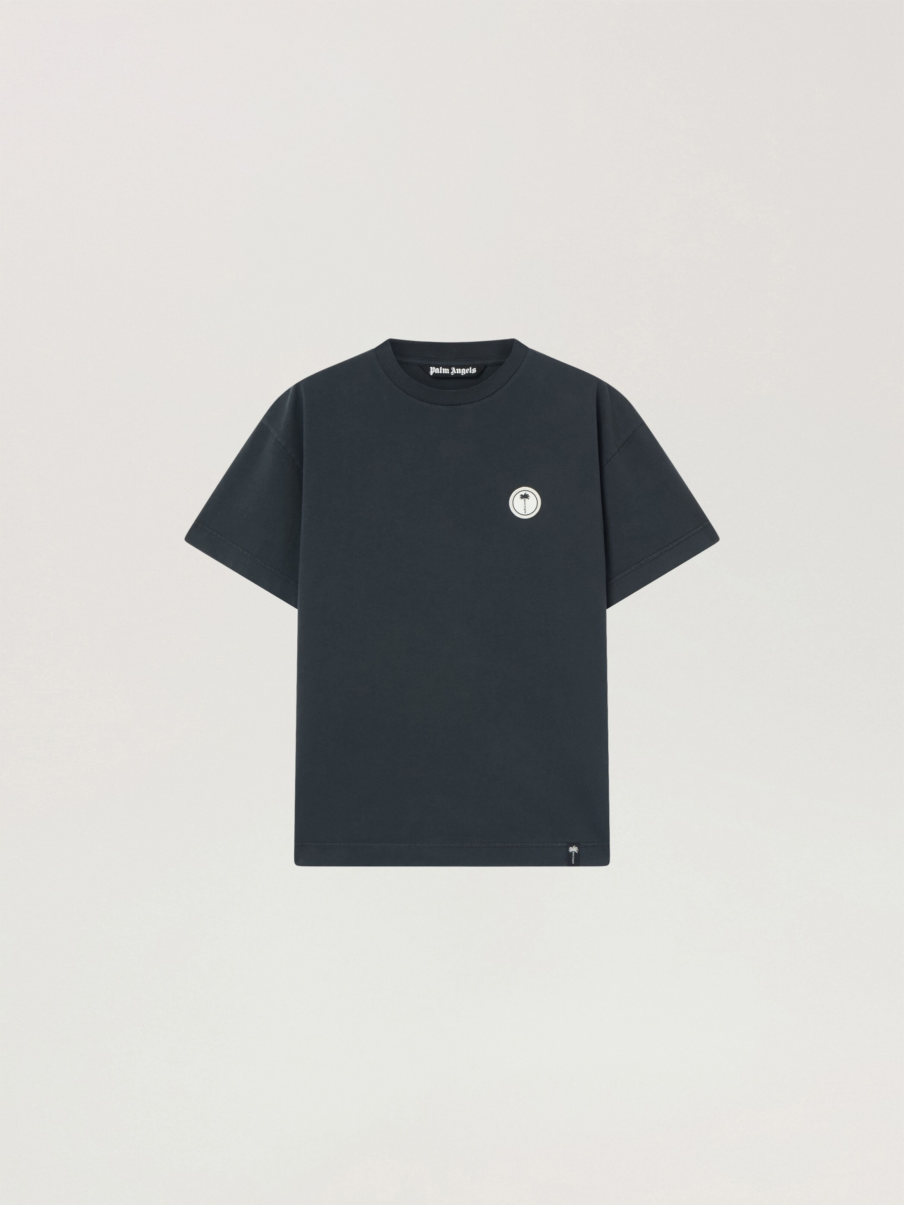 Palm Shadow Regular T-Shirt PALM ANGELS Palm Shadow Regular T-Shirt ANTHRACITE - OFF WHITE PAMAA01W26JR10
