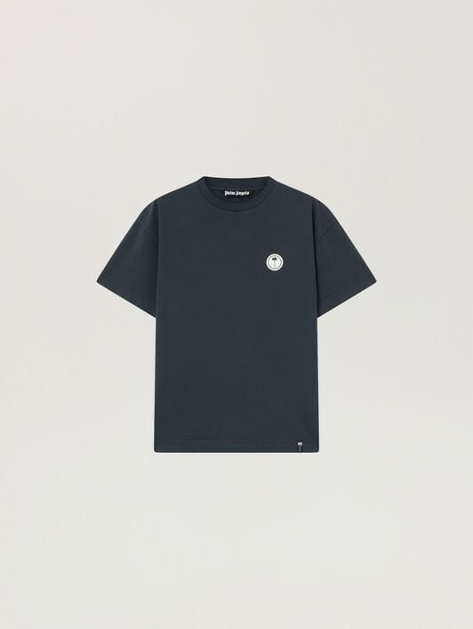 Palm Shadow Regular T-Shirt PALM ANGELS Palm Shadow Regular T-Shirt ANTHRACITE - OFF WHITE PAMAA01W26JR10