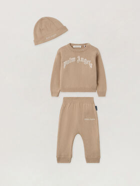 PALM ANGELS Baby Boy Knit Gift Box BEIGE - OFF WHITE PB2X01CF25KNI001
