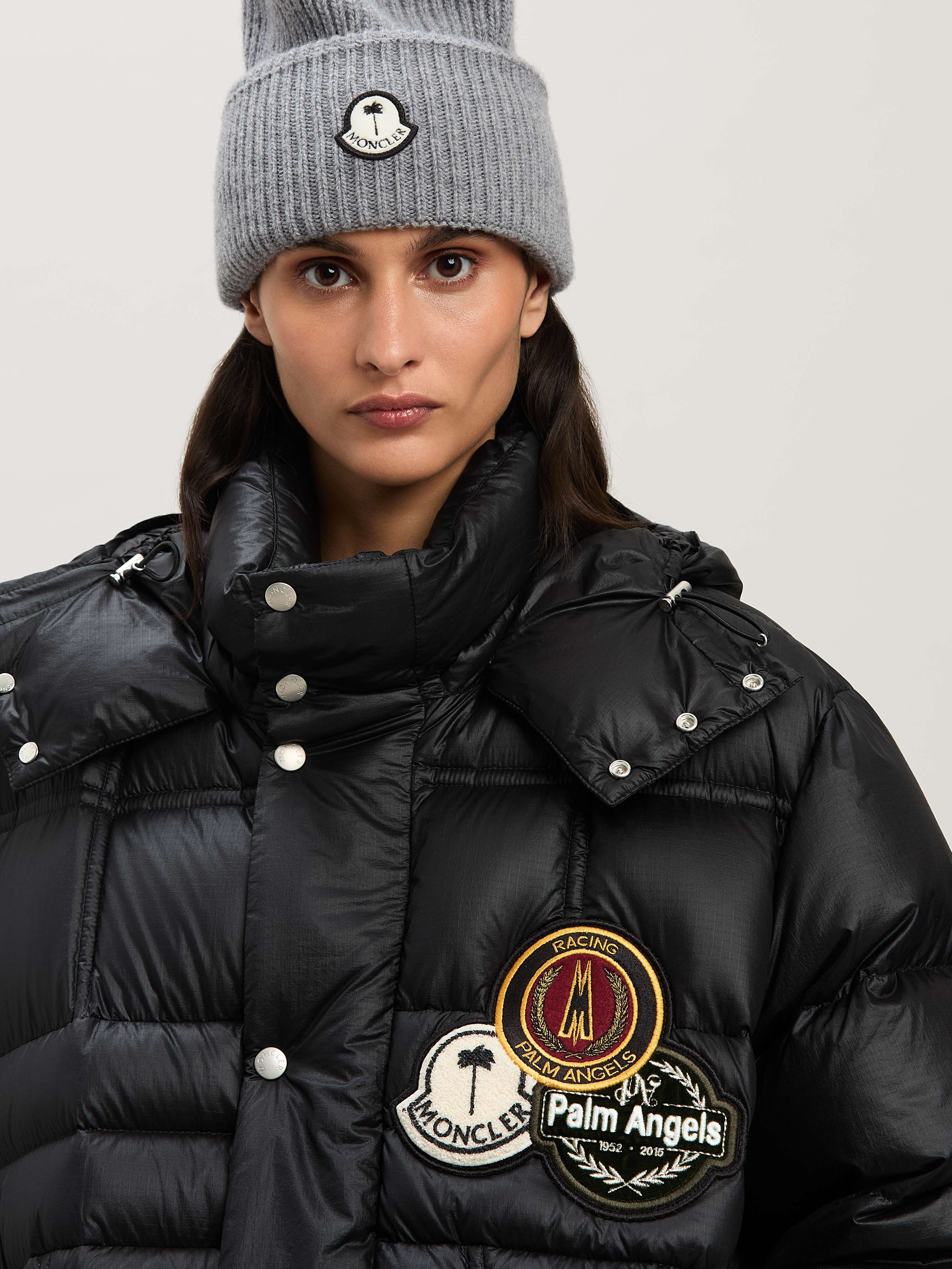 PALM ANGELS  Cherith down jacket Moncler x Palm Angels BLACK - BLACK PMEJ005T25FAB001
