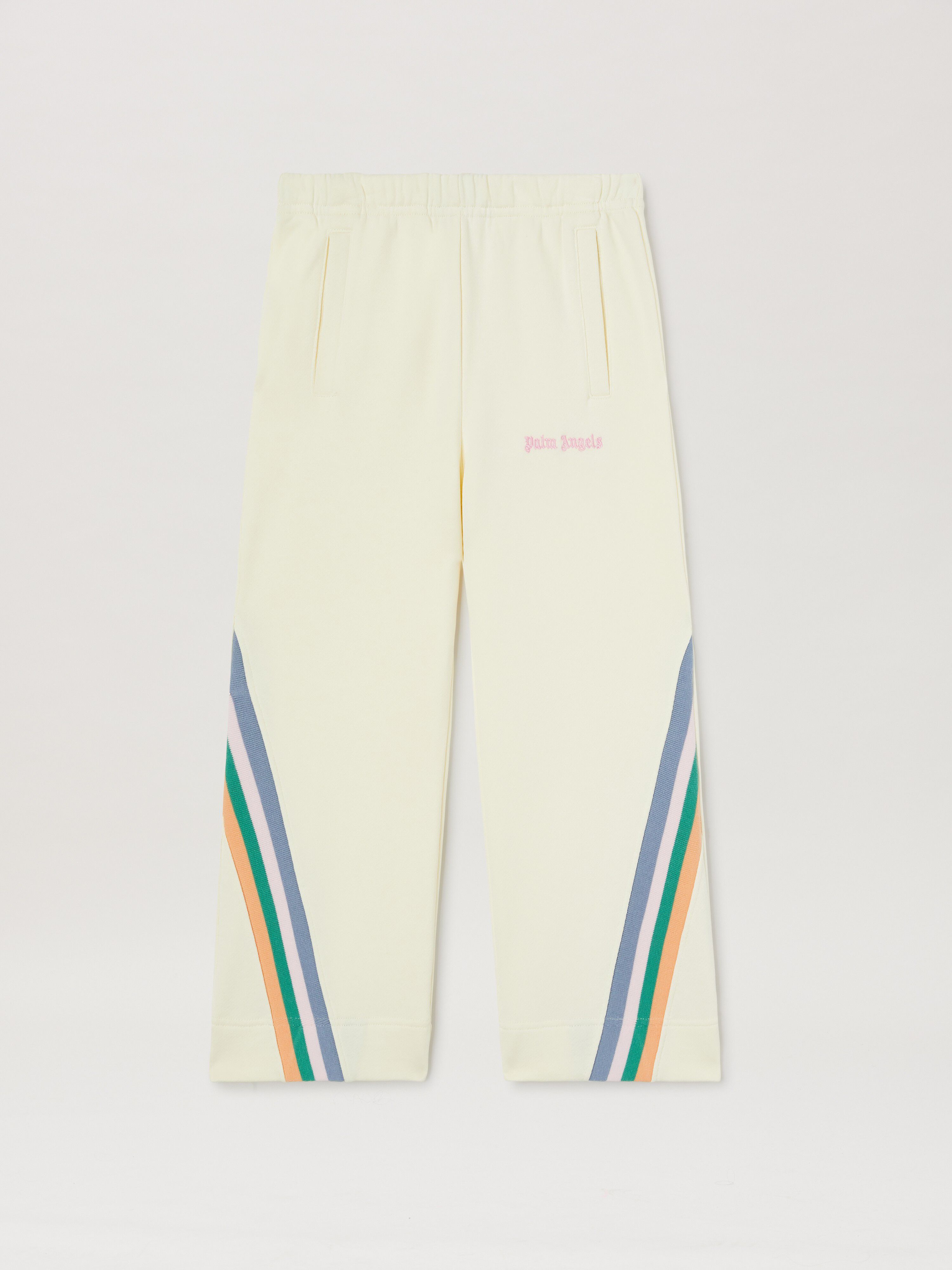 PALM ANGELS  Multicolored knit band track pants BURRO - ROSE ROSA PGCH00AS25FLE001