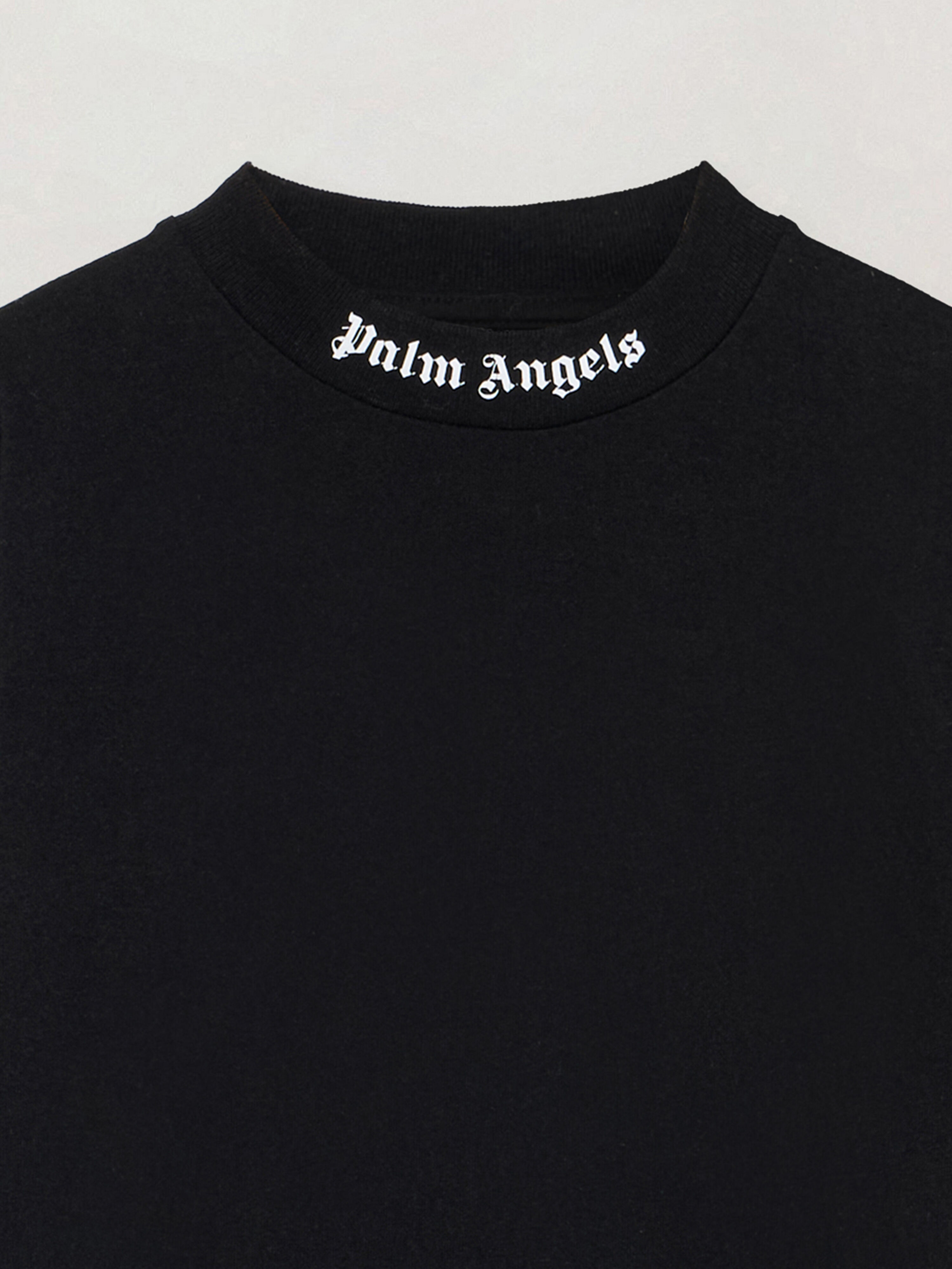 PALM ANGELS Classic Overlogo T-Shirt S/S BLACK WHITE PGAA001C99JER001