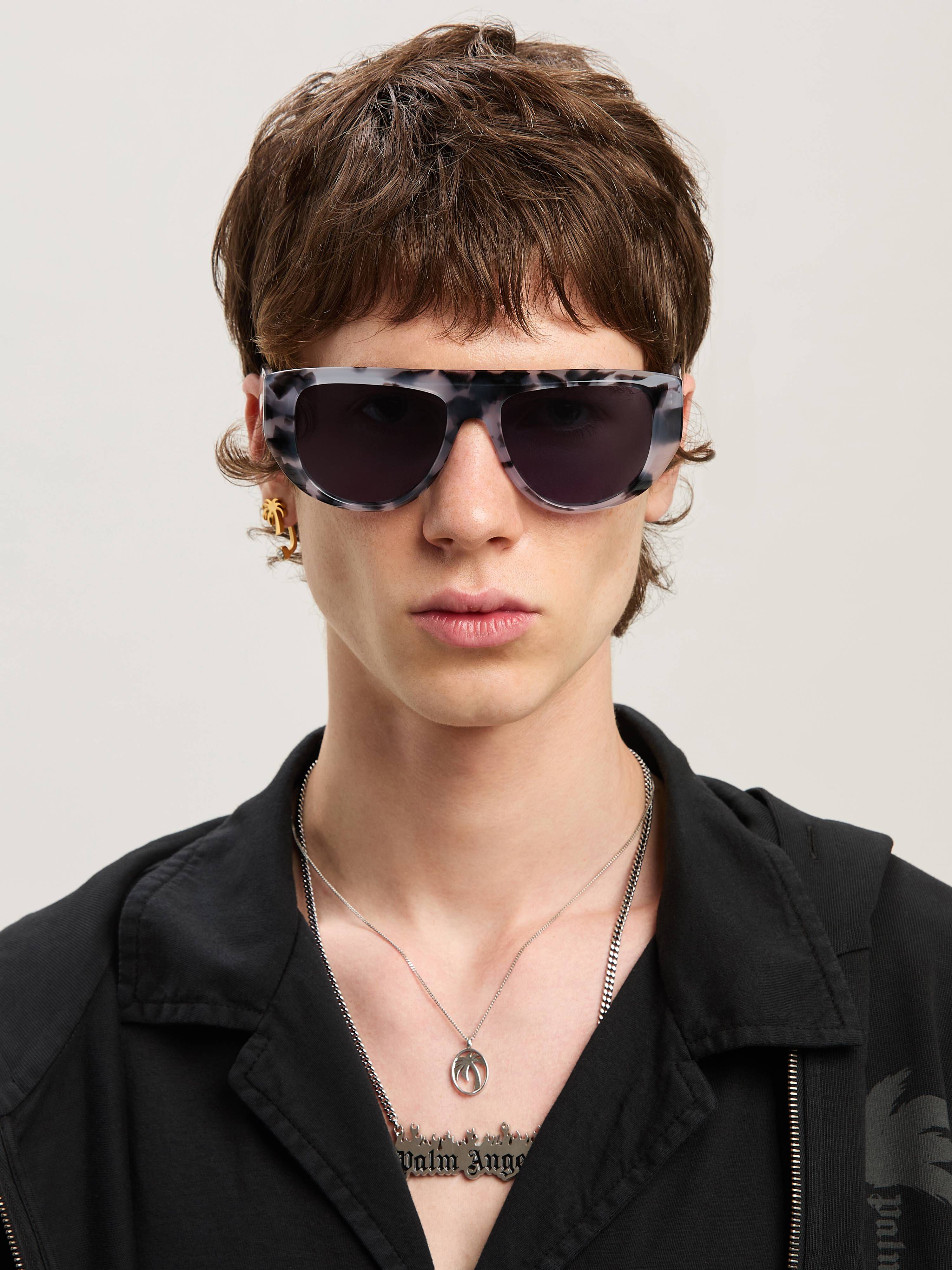 PALM ANGELS  Joshua sunglasses HAVANA BLACK - BLUE PERI105S25PLA001