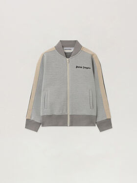 PALM ANGELS Pa Lurex Track Jkt SILVER - BLACK PGBD002F25FLE001