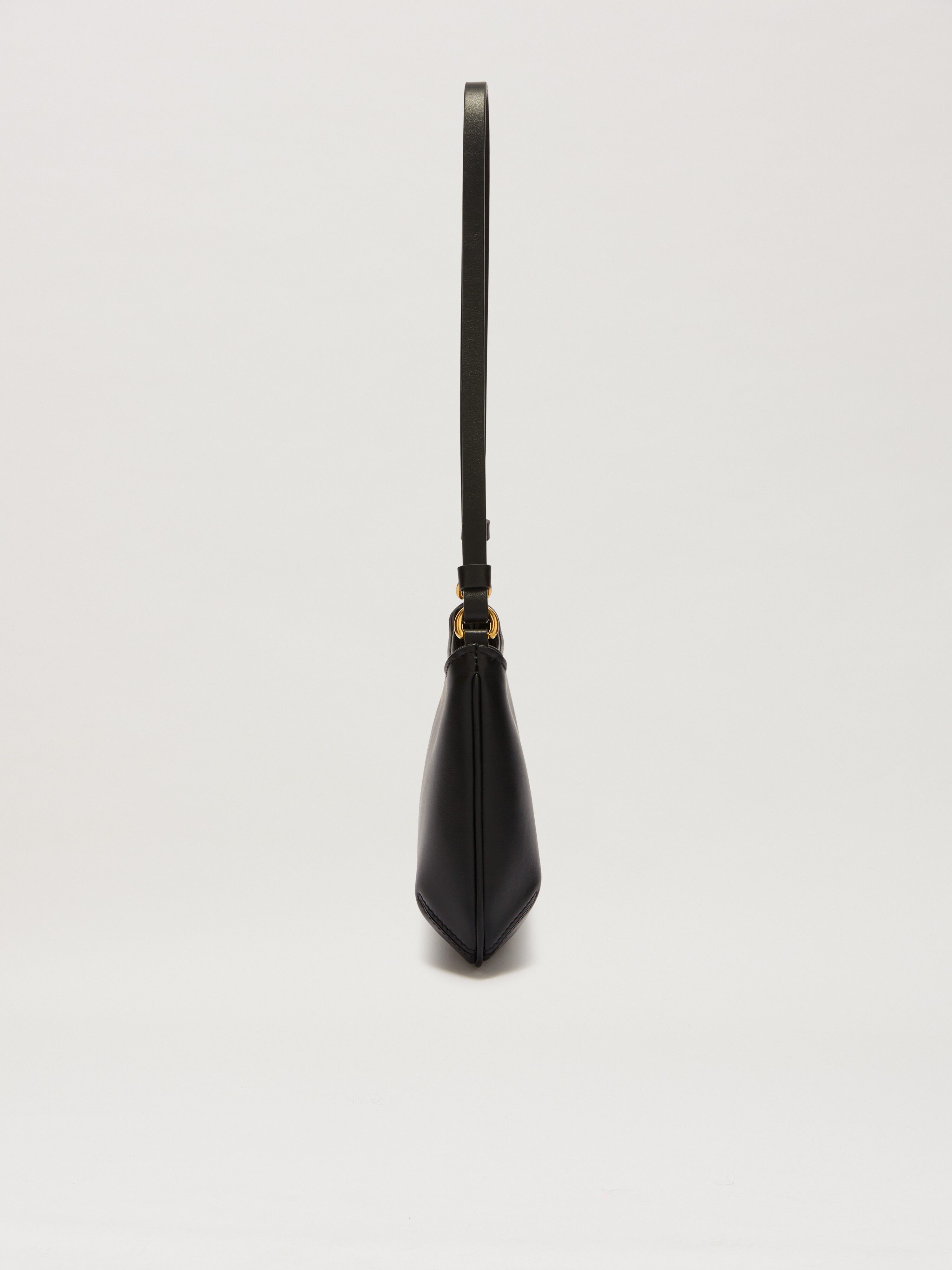 PALM ANGELS  Golden Mongram Giorgina Bag NERO/ORO PWNN028C99LEA001