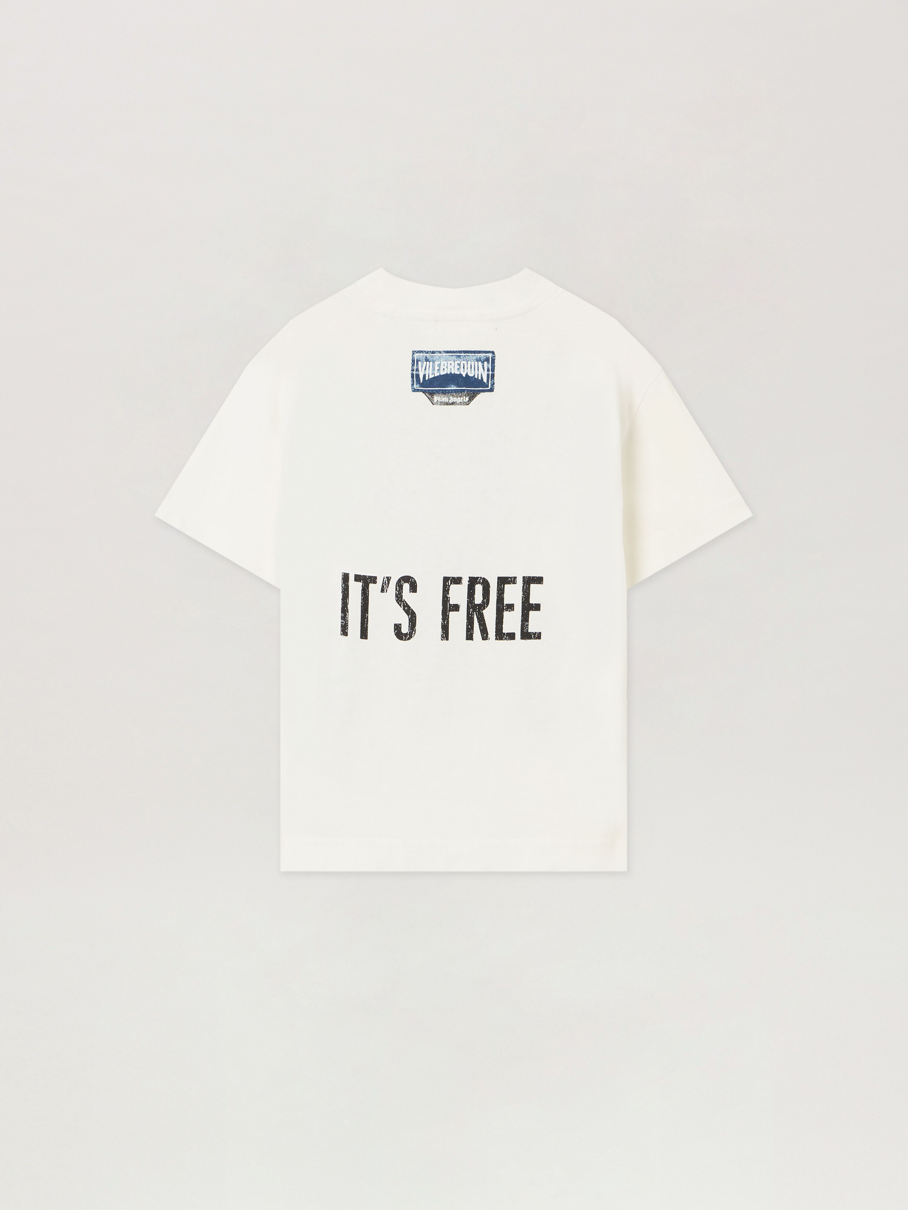 PALM ANGELS Paxvlbq Reg Tshirt S/S OFF WHITE - BLACK PBAA003F25JER006