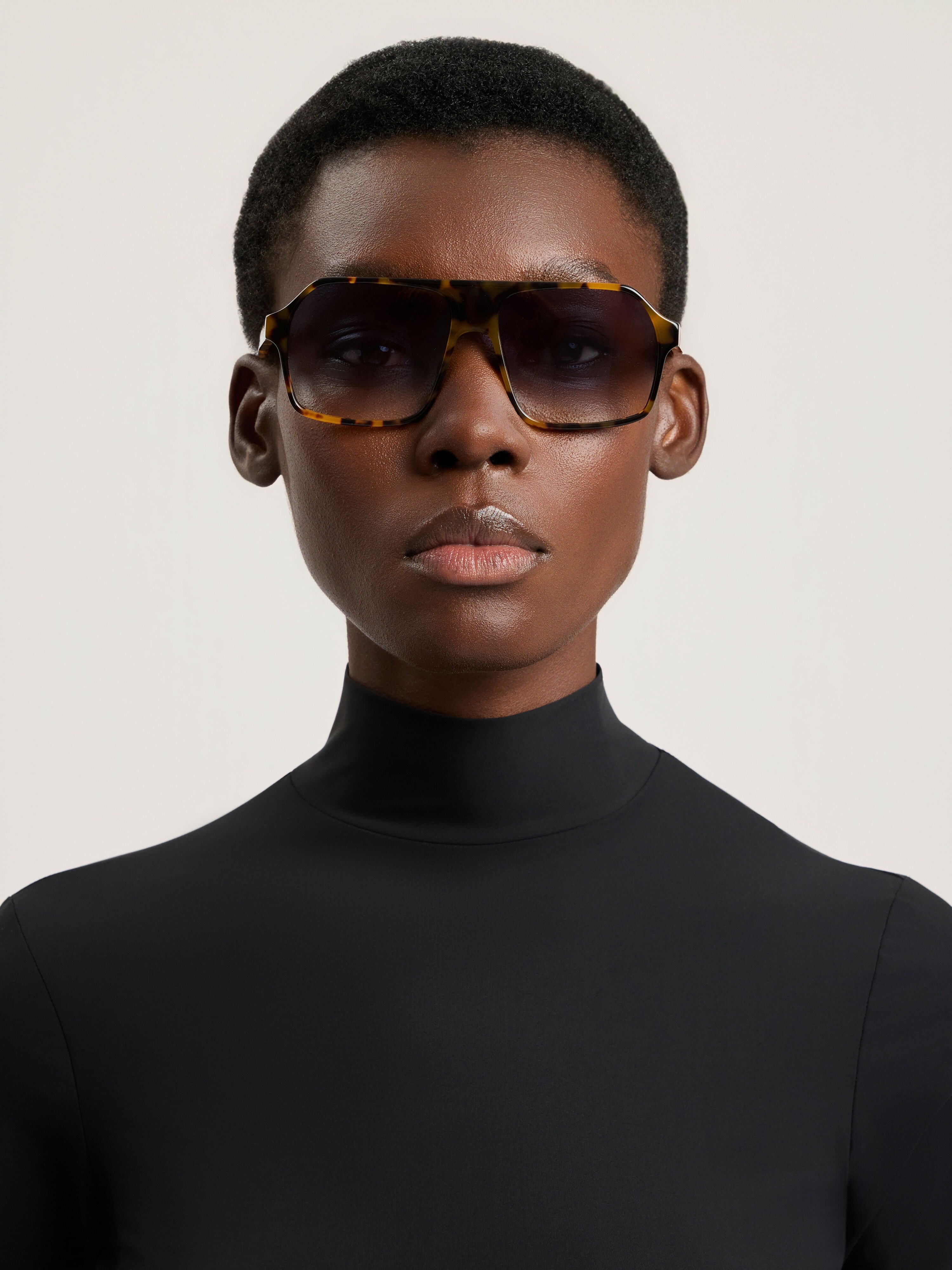 PALM ANGELS Camino Sunglasses SHINY HAVANA PA1027604258