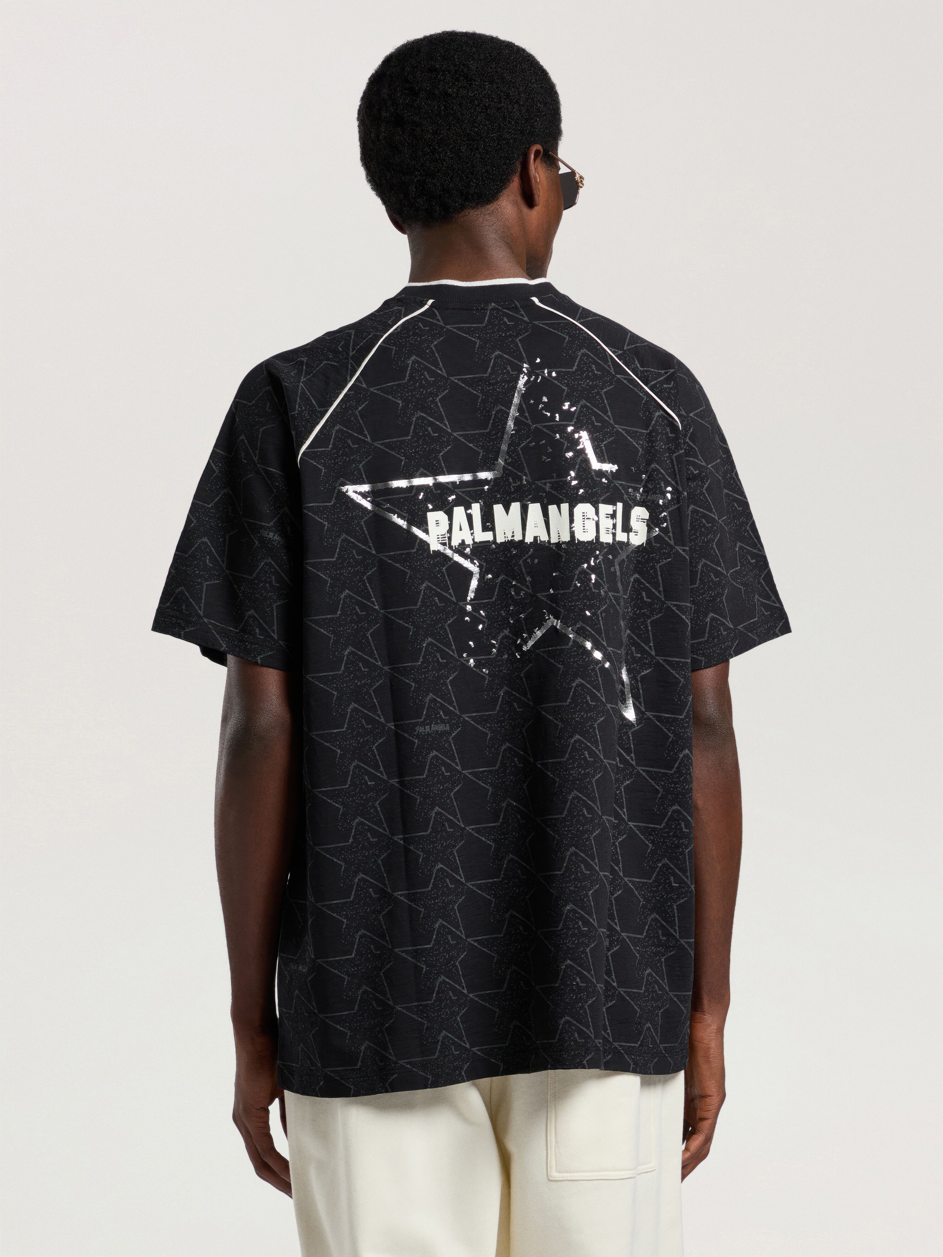Starry Palm Allover Reg T-Shirt PALM ANGELS Starry Palm Allover Reg T-Shirt BLACK - OFF WHITE PAMAA09W26JR02