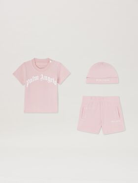 PALM ANGELS  3 pieces gift set LIGHT PINK OFFWHITE PG2X012S25JER001