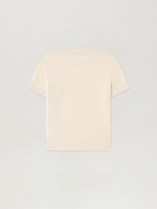 PALM ANGELS Palm Dog.Tshirt OFF WHITE PBAA003S26JER008