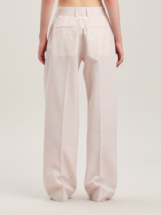 PALM ANGELS  Jacquared Palms Pants SOFT ROSA - SOFT ROSA PWCA150S25FAB001