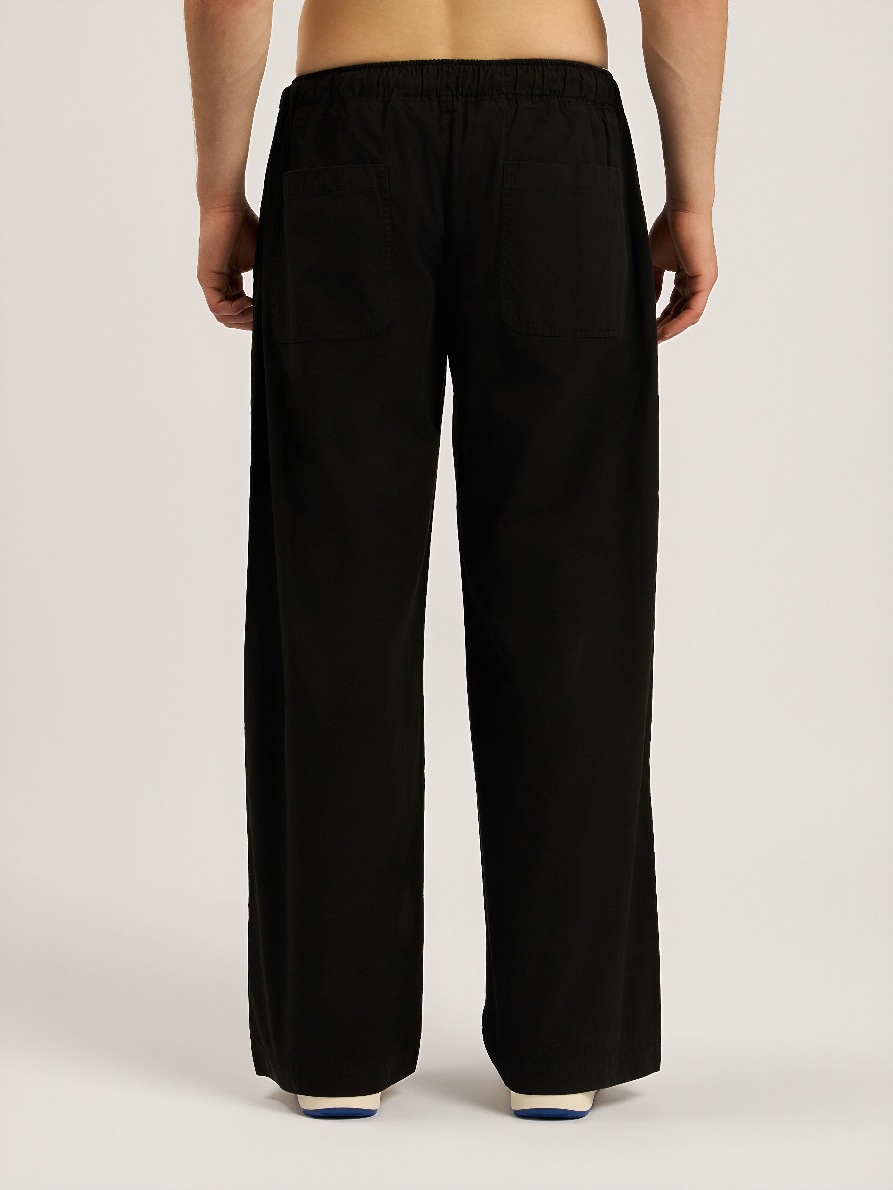 Classic Logo Loose Pants PALM ANGELS Classic Logo Loose Pants BLACK - OFF WHITE PAMCA04F26FB01