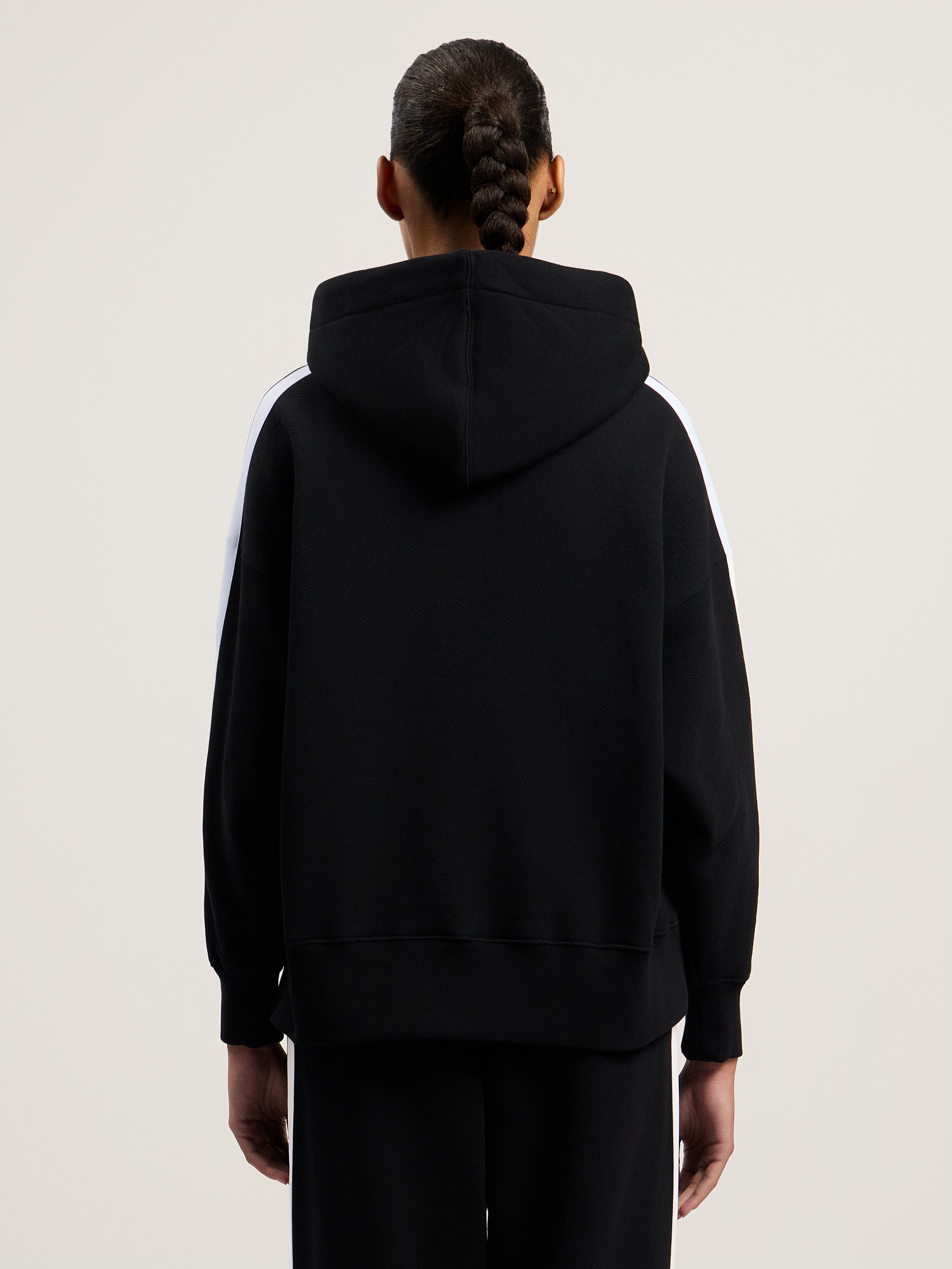 Track Hoodie in BLACK WHITE for Women | Palm Angels®