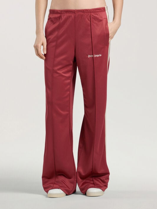 Classic Logo Track Loose Pants PALM ANGELS Classic Logo Track Loose Pants BRICK RED - OFF WHITE PAWCJ05F26FB01