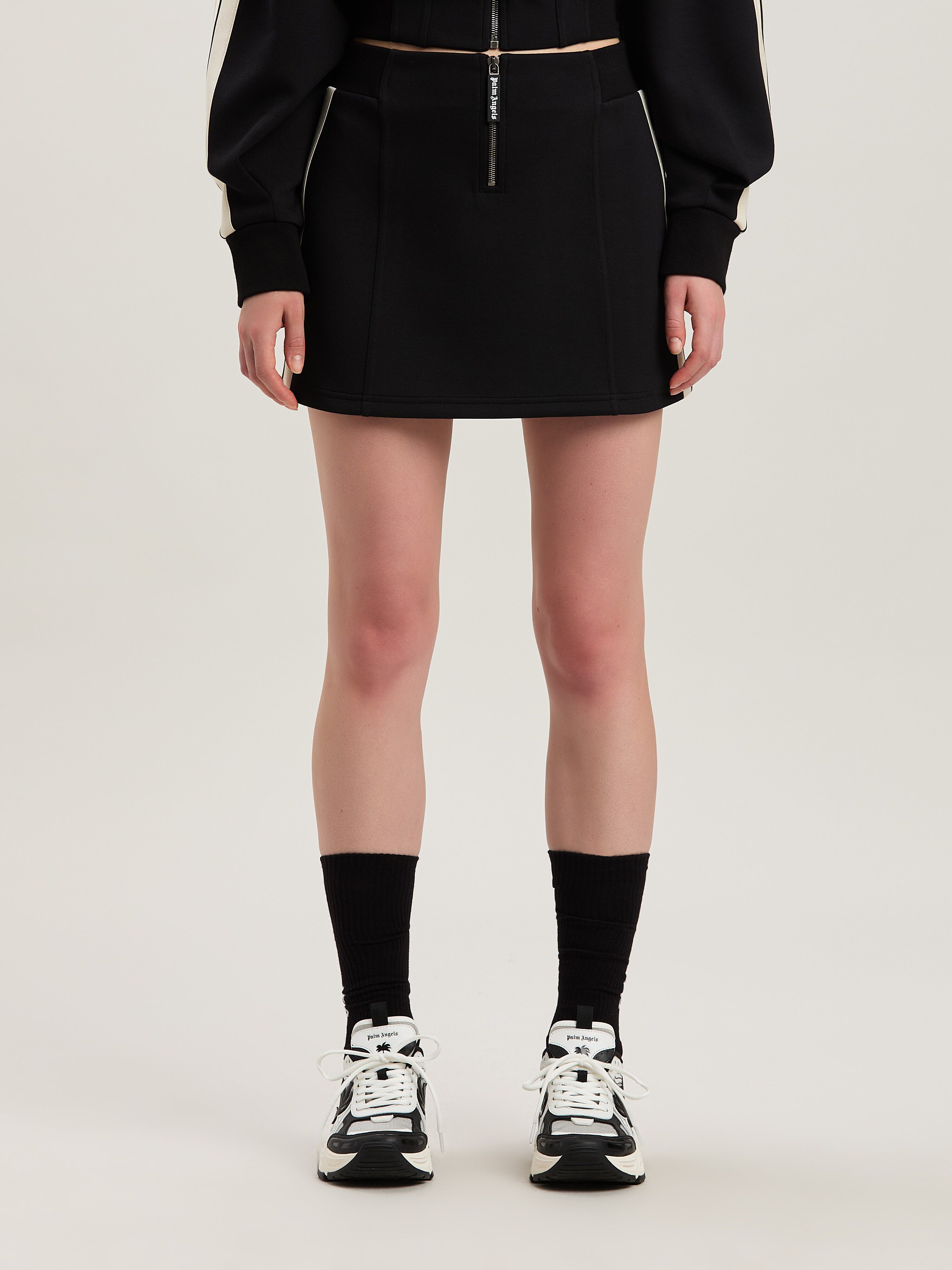 PALM ANGELS  Neopren Mini-Rock BLACK - OFF WHITE PWCC086S25FAB001
