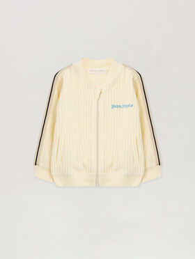 PALM ANGELS Corduroy Track Jacket OFF WHITE - LIGHT BLUE PB3X002F25FLE001