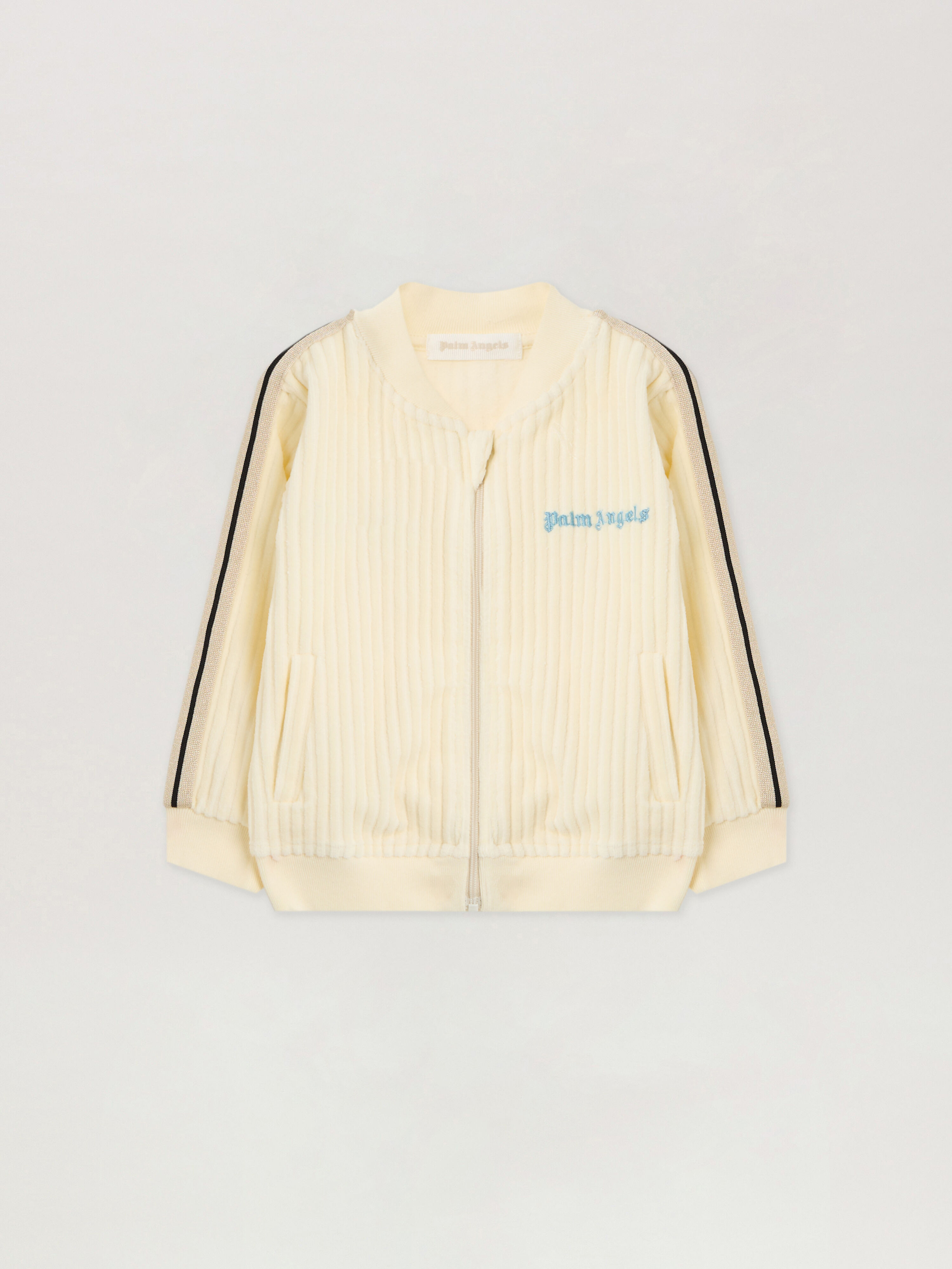 PALM ANGELS Pa Corduroy  Track Jkt OFF WHITE - LIGHT BLUE PB3X002F25FLE001