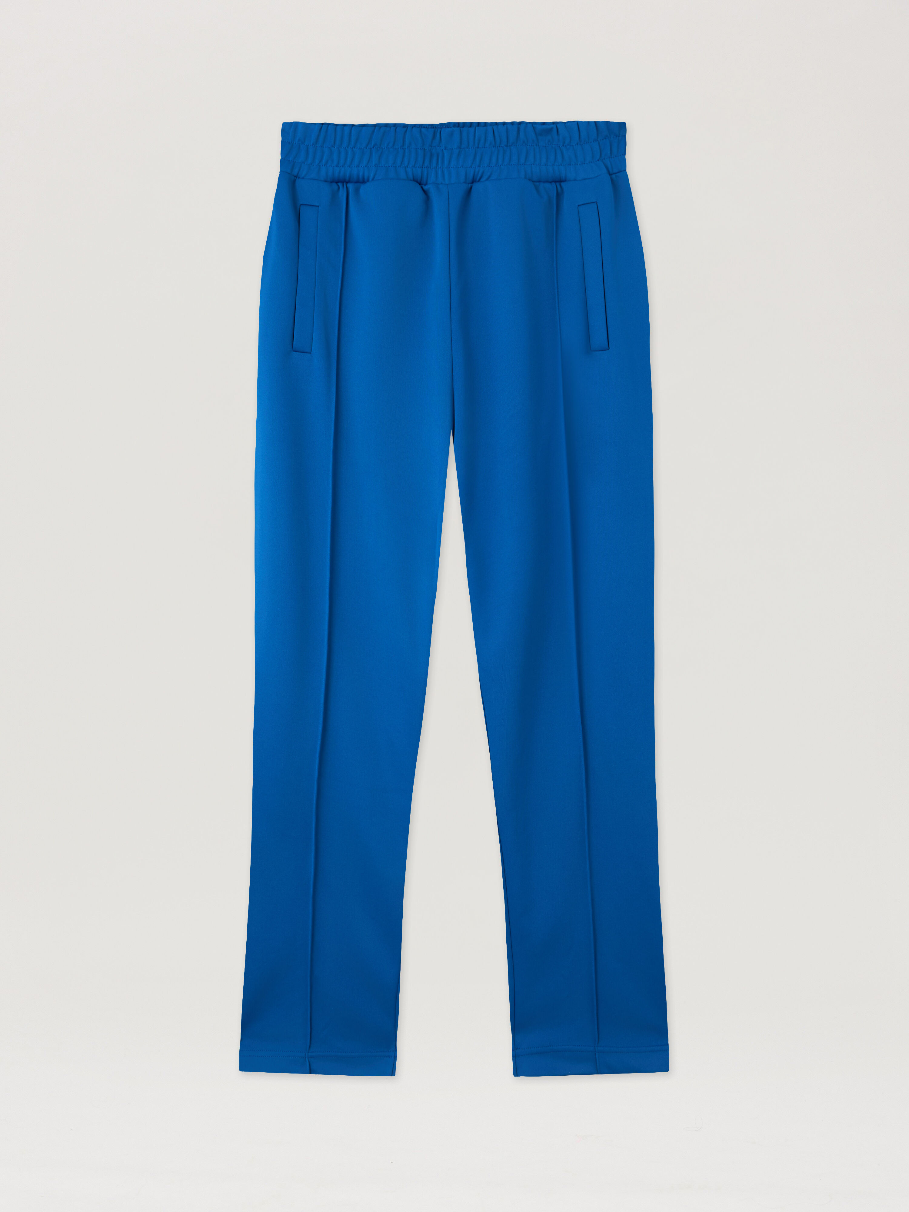 Back Curved Logo Track Pants in COBALT BLUE BLACK for Men | Palm