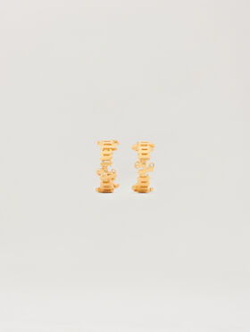 PALM ANGELS Classic Logo Earrings GOLD - GOLD PWOD039F25MAT001
