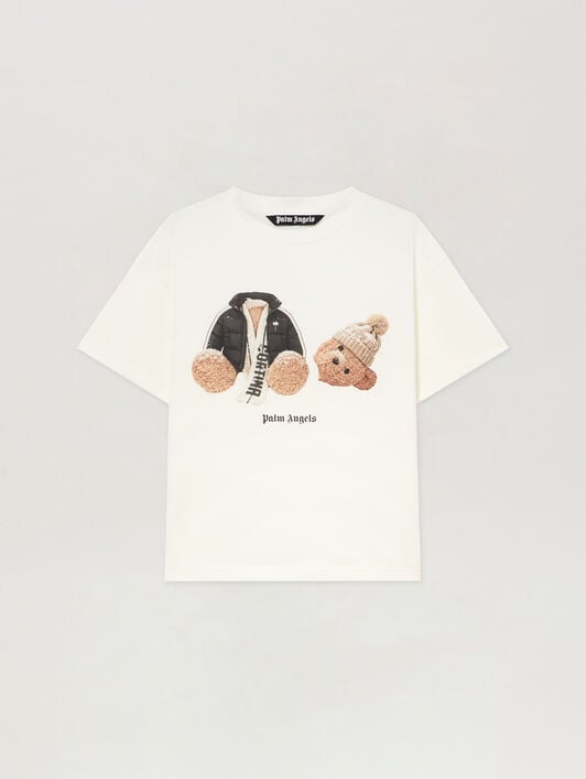 PALM ANGELS Broken Bear Milano Cortina T-shirt WHITE PAMAA011JR001