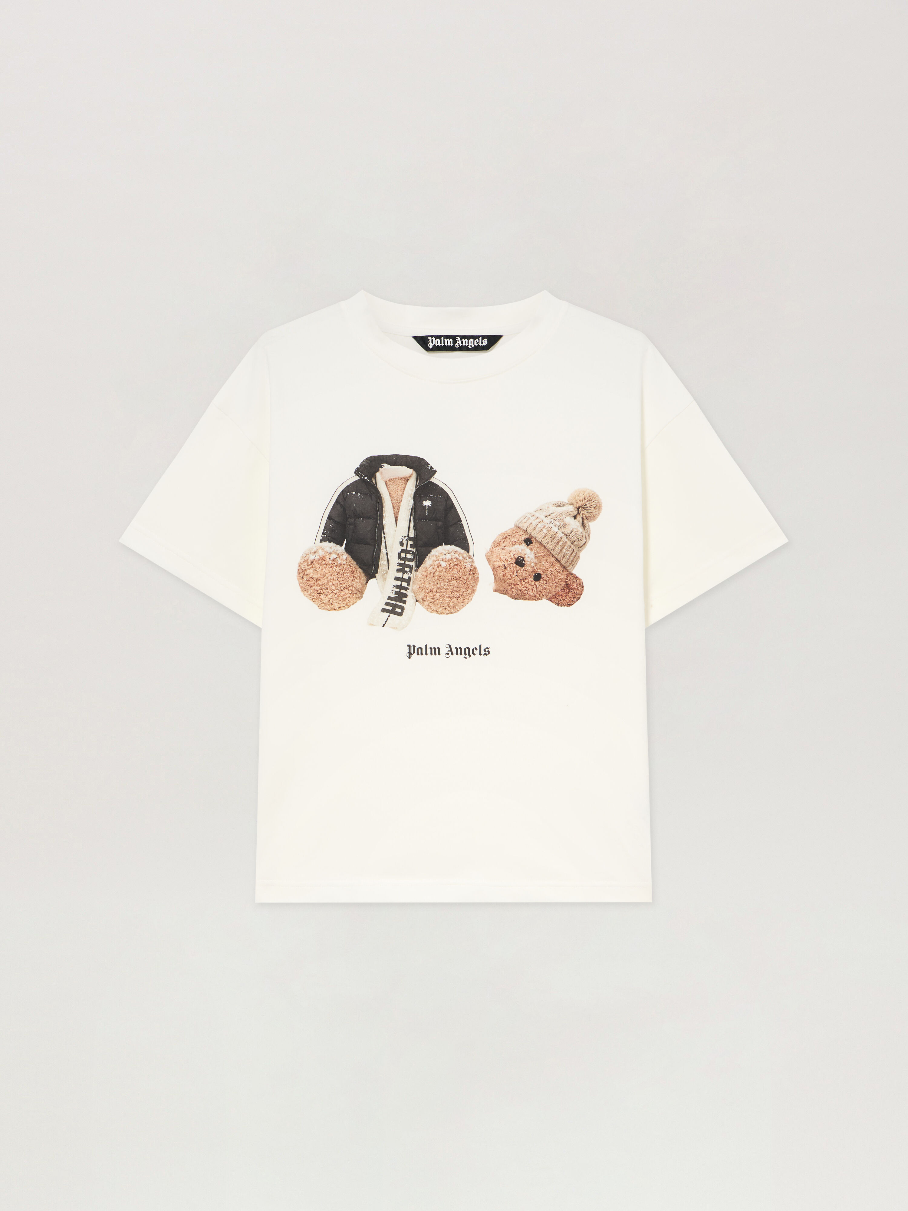 PALM ANGELS Broken Bear Milano Cortina T-shirt WHITE PAMAA011JR001