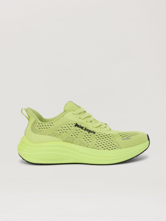 PALM ANGELS Sunset Sneakers LIME BLACK PMIA10LS26LEA001