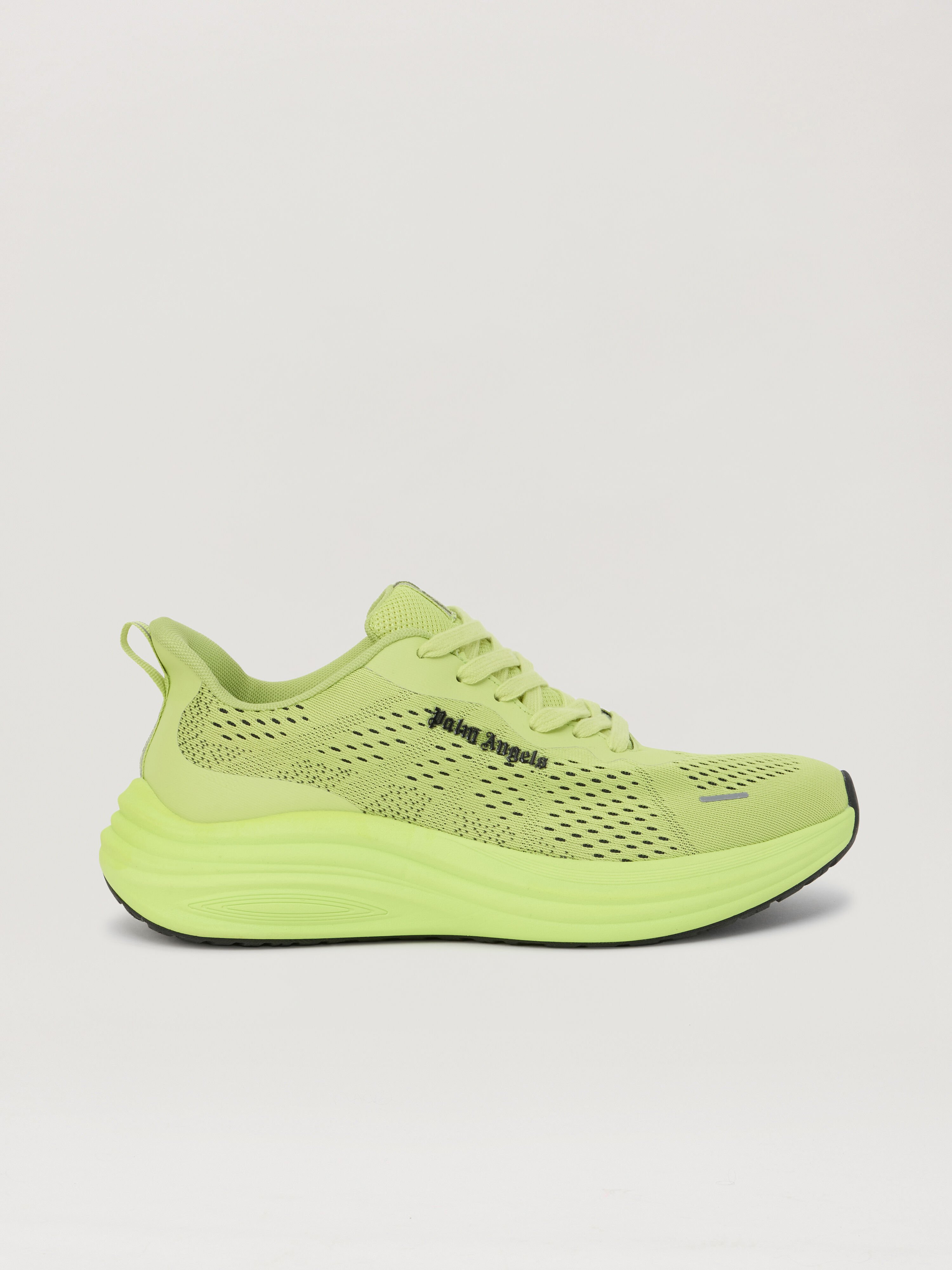 PALM ANGELS Sunset Sneakers LIME BLACK PMIA10LS26LEA001