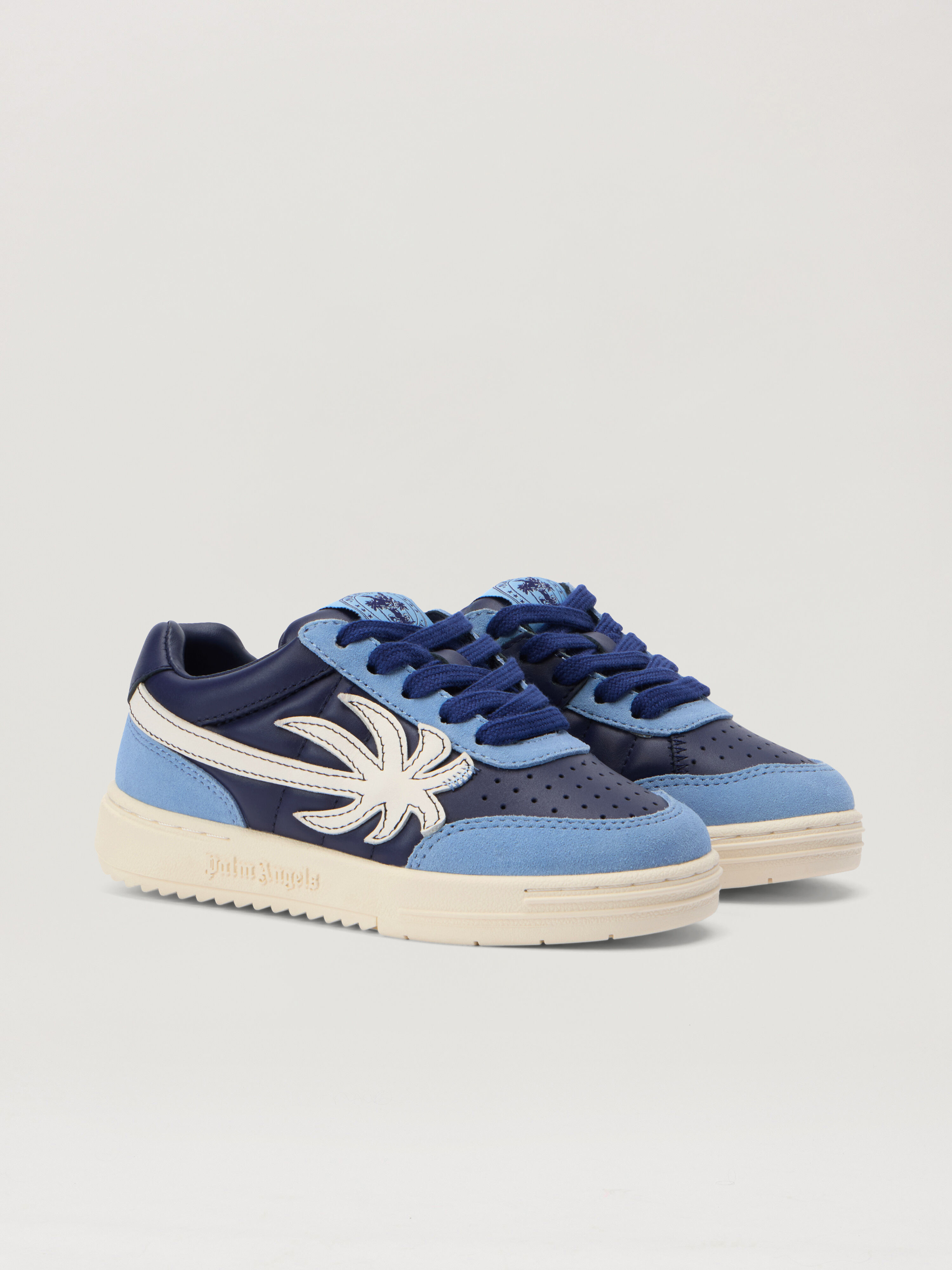 PALM ANGELS Palm Beach University NAVY BLUE - OFF WHITE PBIA015F25LEA001