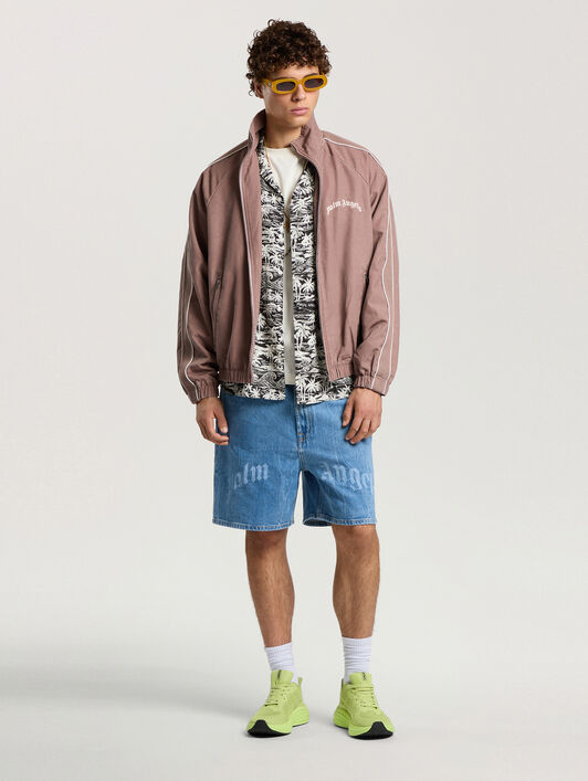 Palm Waves Linen Bowling Shirt PALM ANGELS Palm Waves Linen Bowling Shirt BLACK - OFF WHITE PAMGG01F26FB02