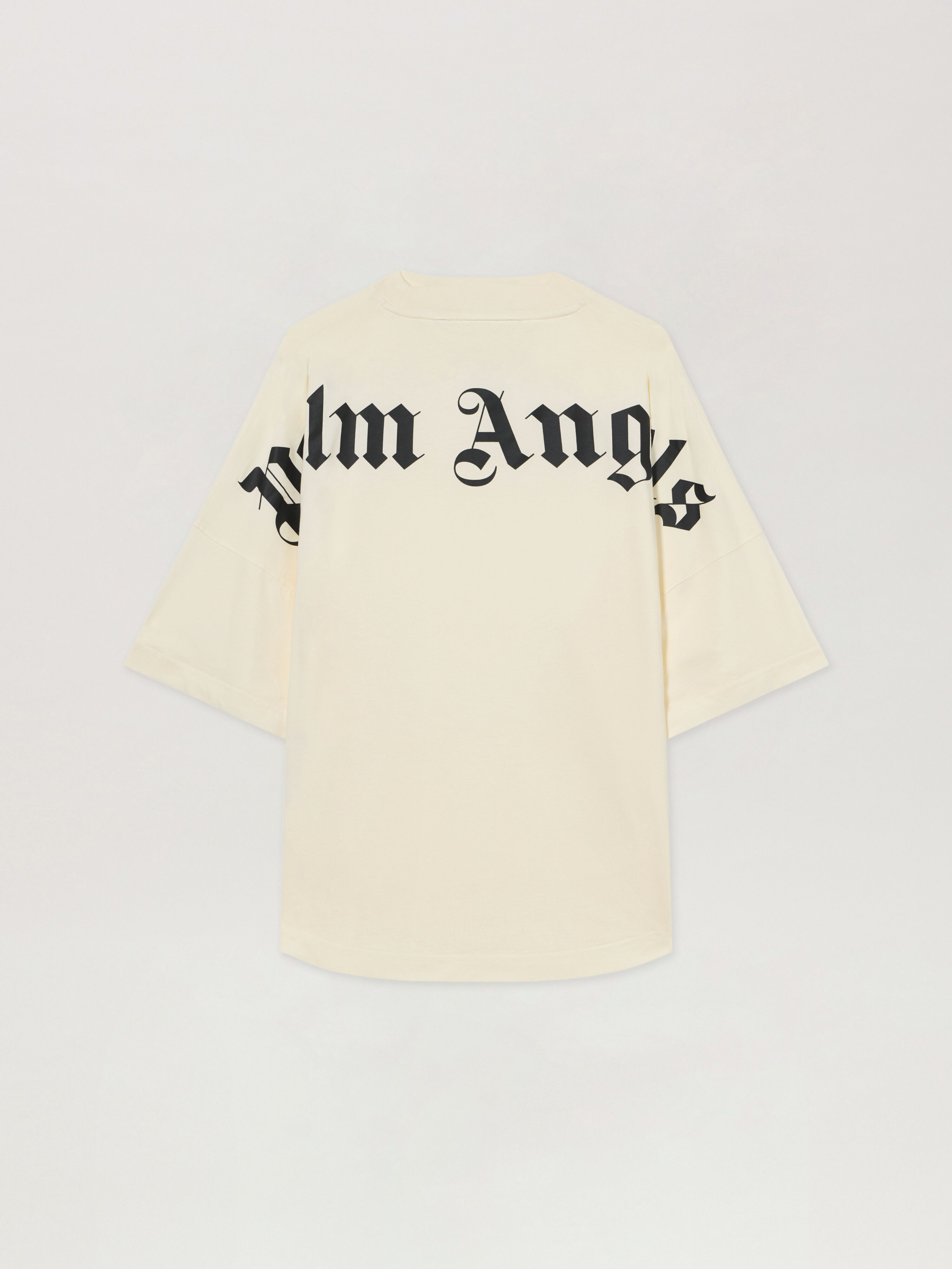 PALM ANGELS T-Shirt Oversize Con Logo Classico OFF WHITE - BLACK PAMAA05F26JR02