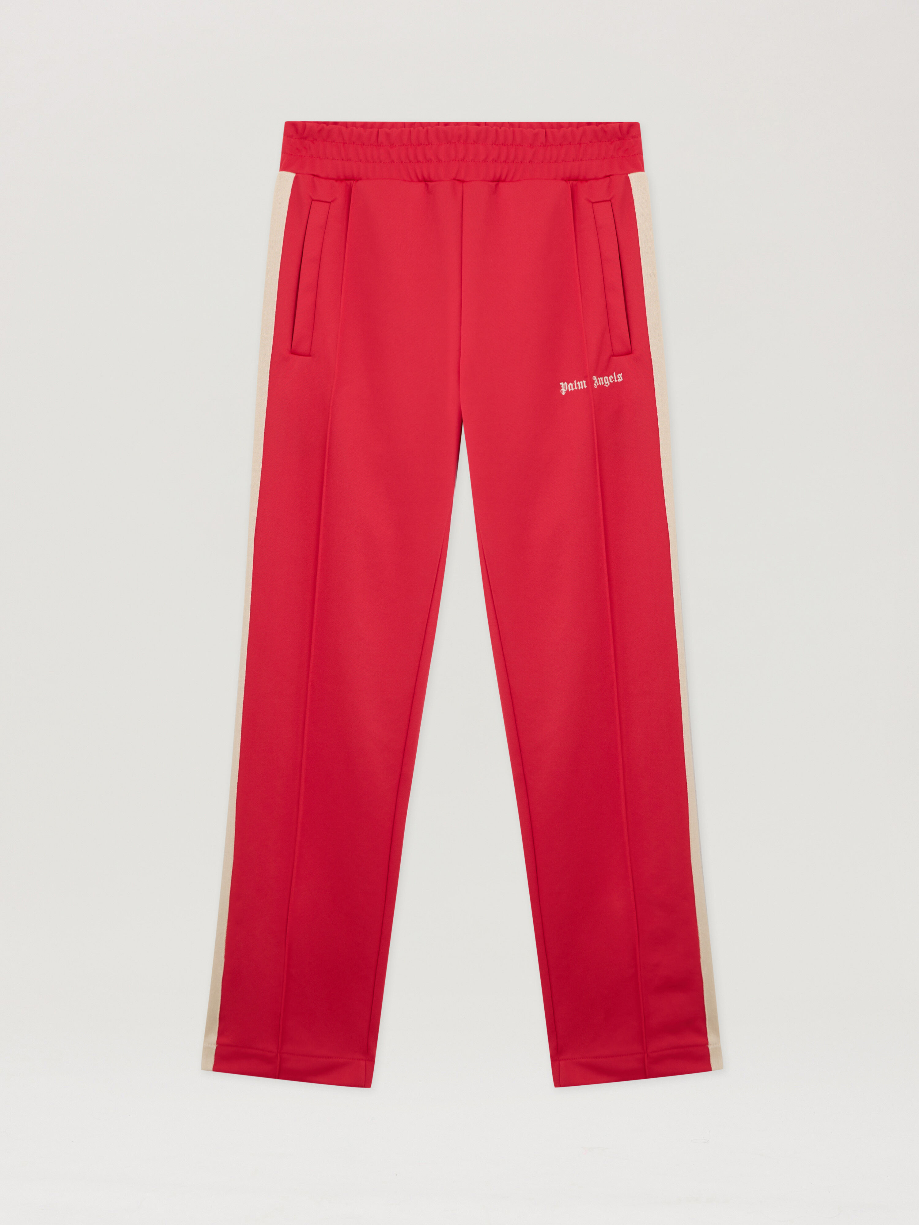 Classic Logo Track Pants in RED OFF WHITE for Men | Palm Angels®