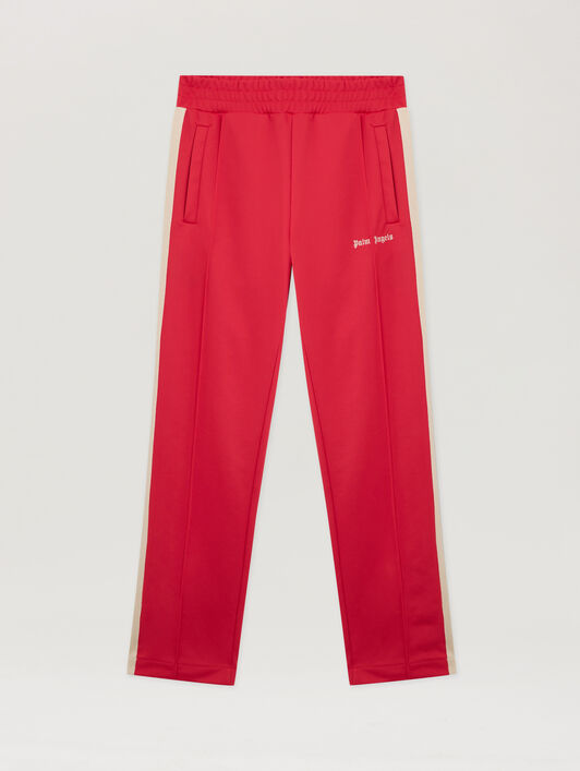 PALM ANGELS Classic Logo Track Pants RED OFF WHITE PMCJ020S26FAB001