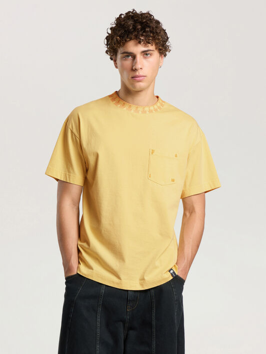 PALM ANGELS T-Shirt Palm LIGHT YELLOW - OCHER YELLOW PAMAA08F26JR01