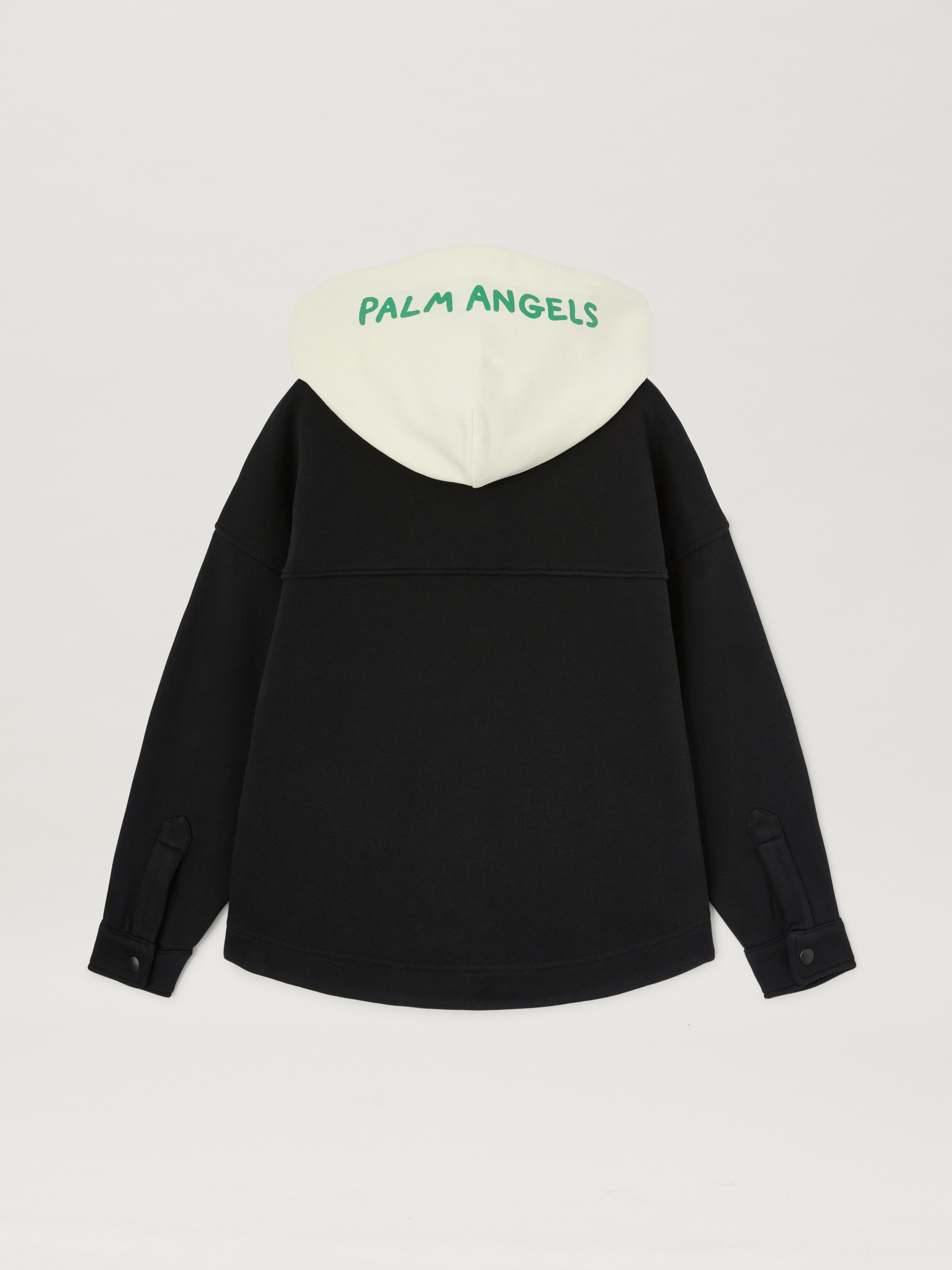 PALM ANGELS  Kapuzenshirt mit Logo BLACK GREEN PBES002S25FLE001