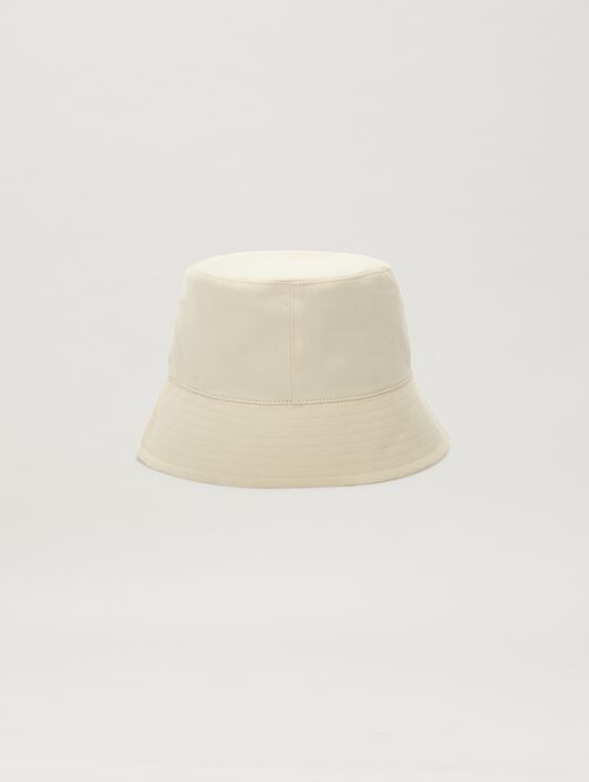 PALM ANGELS  Bear in Mind Bucket Hat OFF WHITE - BROWN PMLA039S25FAB003