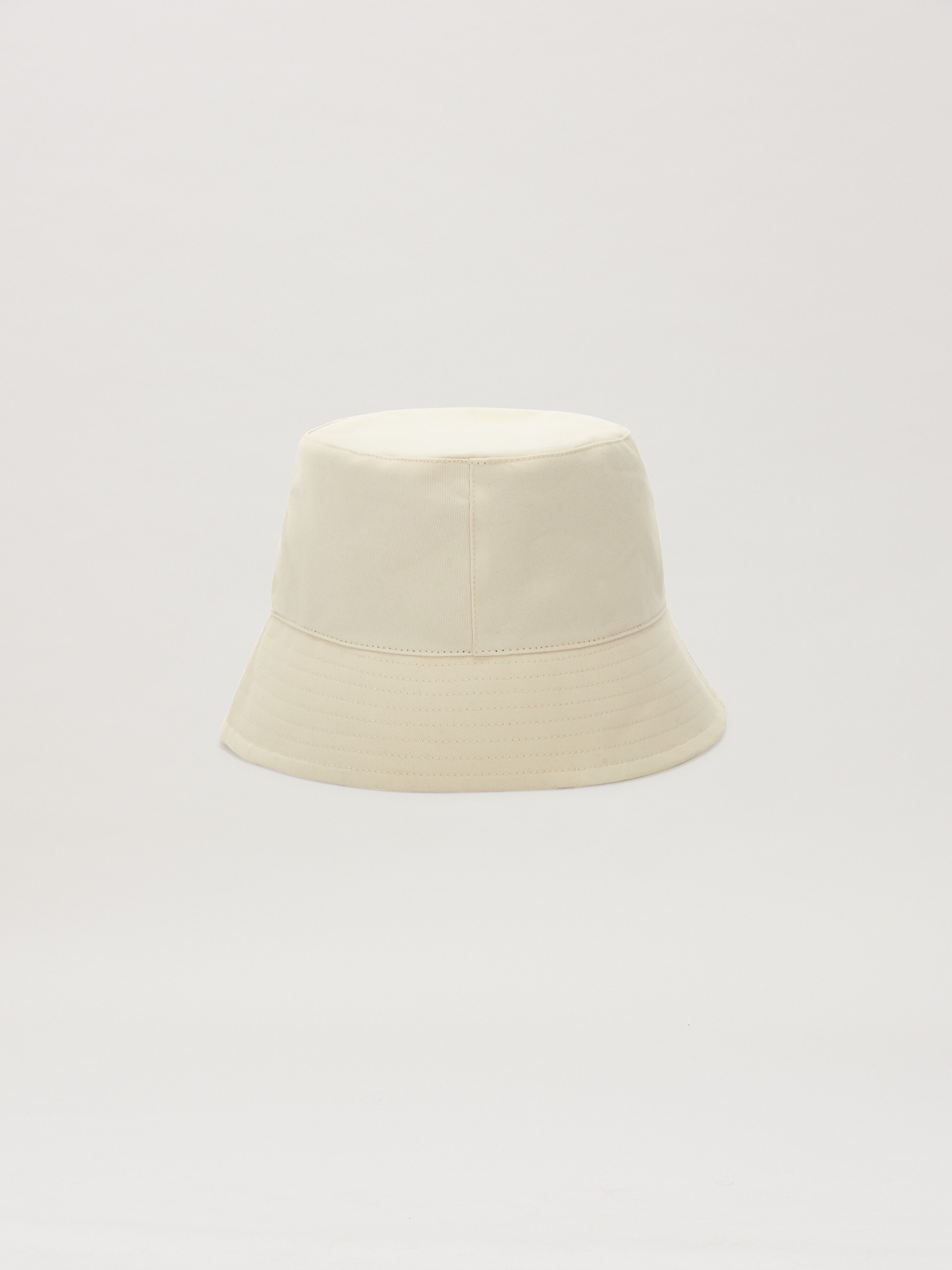 PALM ANGELS  Bear in Mind Bucket Hat OFF WHITE - BROWN PMLA039S25FAB003
